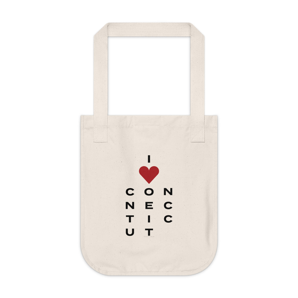 Connecticut Vision Organic Canvas Tote Bag