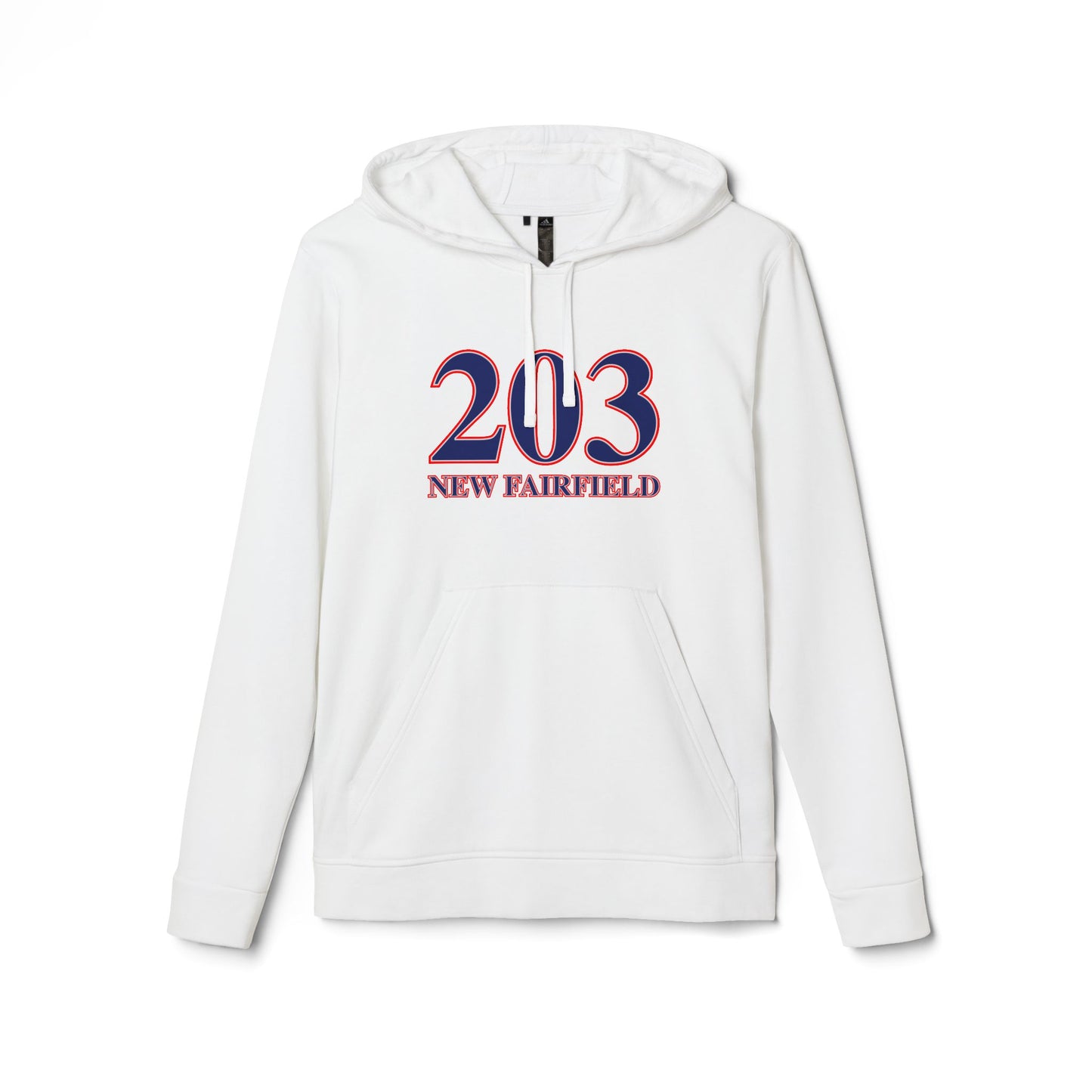 203 New Fairfield Red White & Blue adidas Unisex Fleece Hoodie