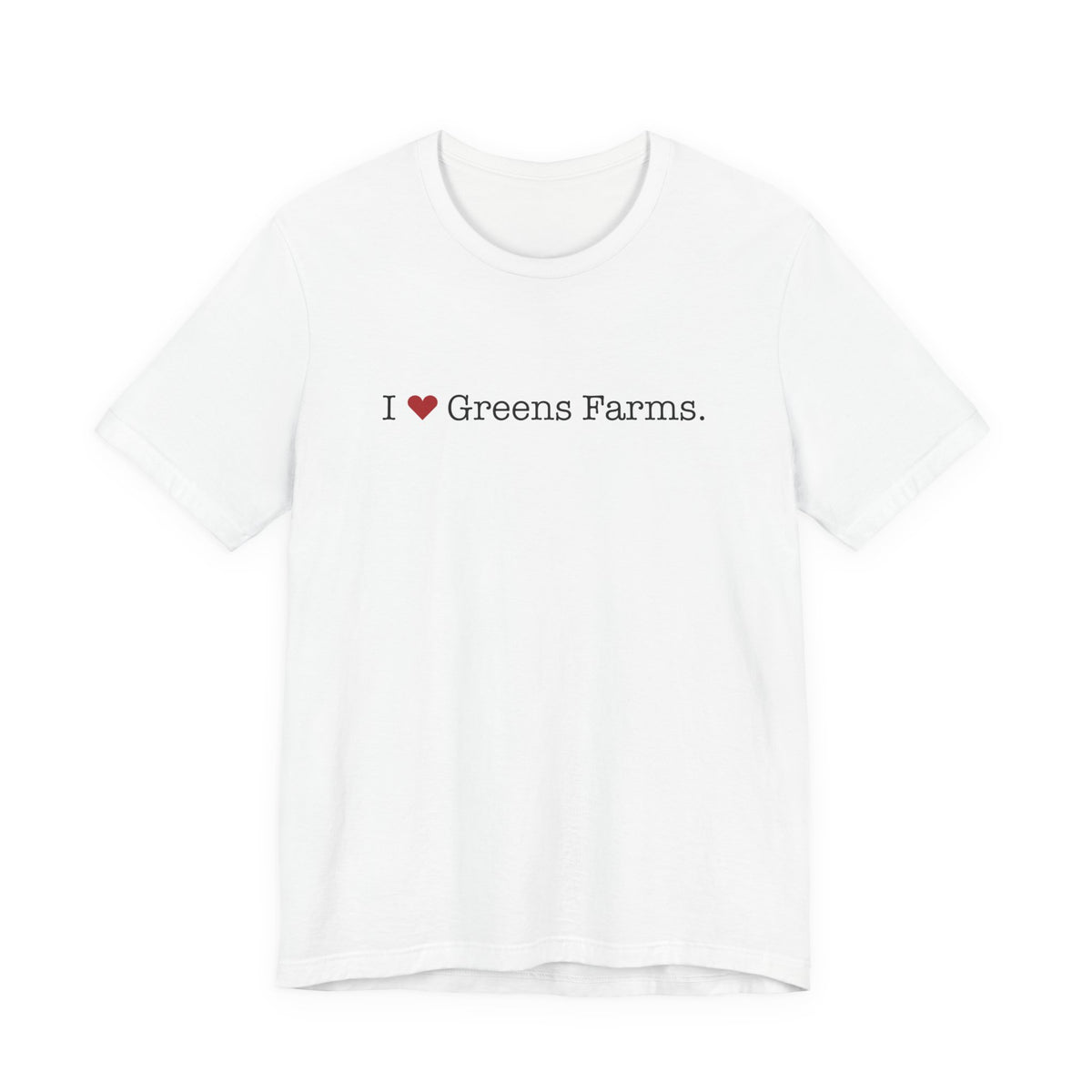 I Heart Greens Farms. Unisex Jersey Short Sleeve T-Shirt