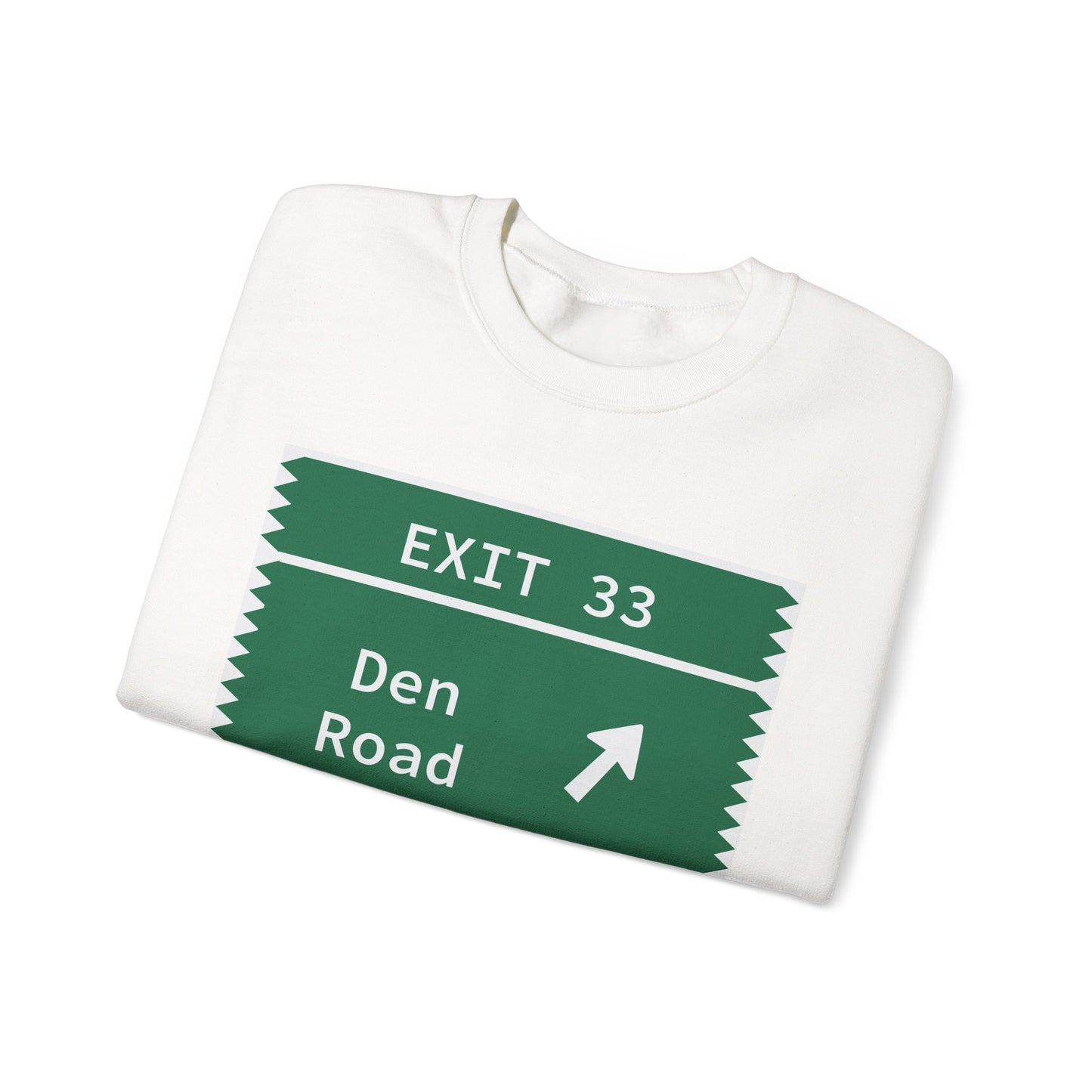 Vintage Merritt Parkway Exit 33 Sign Unisex Heavy Blend™ Crewneck Sweatshirt