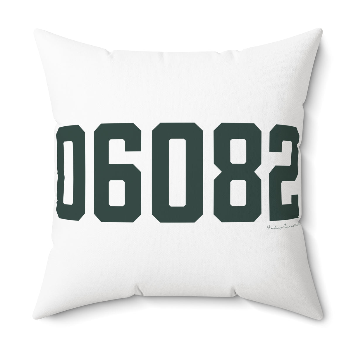 06082 Enfield Connecticut Zip Code Polyester Square Pillow