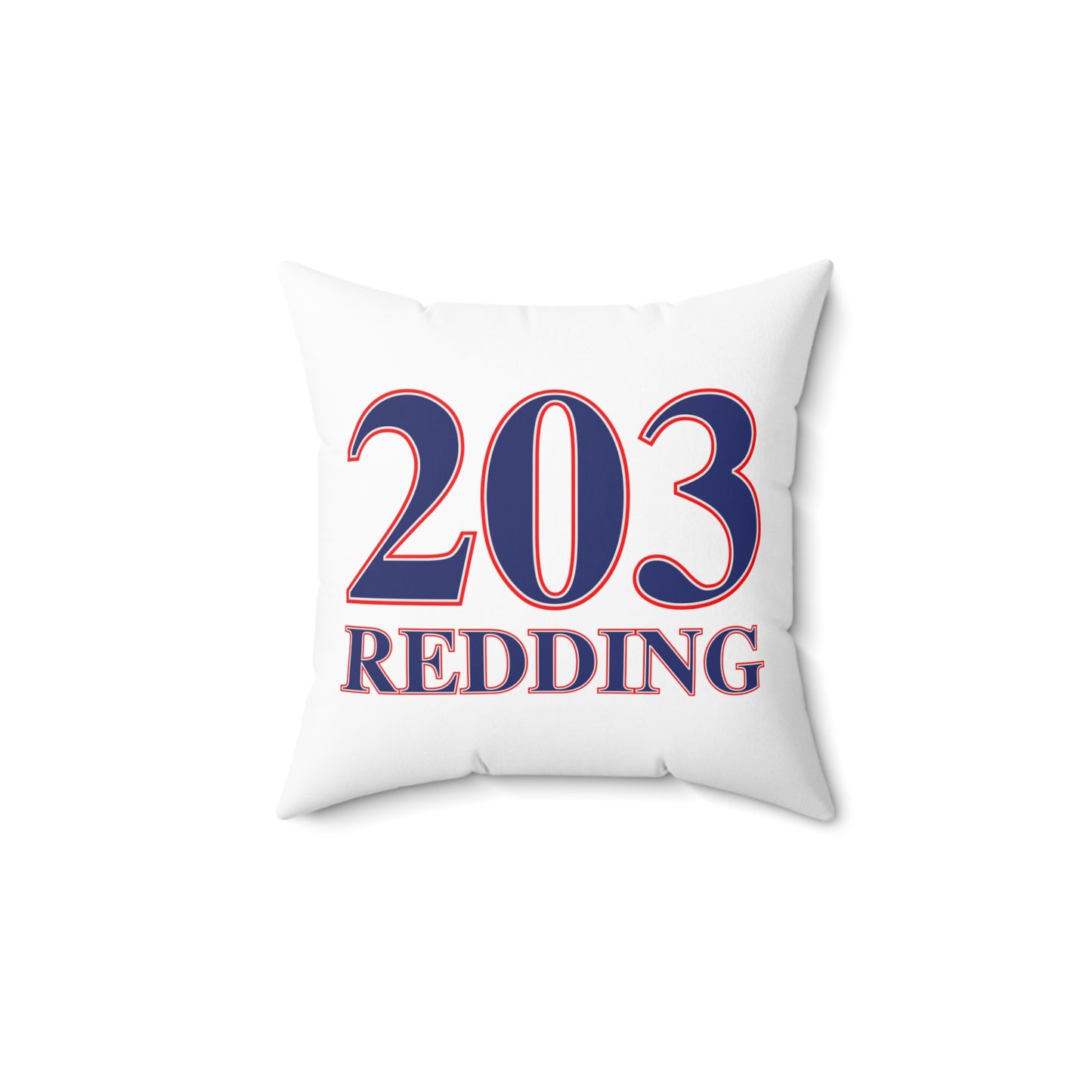 203 Redding Red White & Blue Spun Polyester Square Pillow