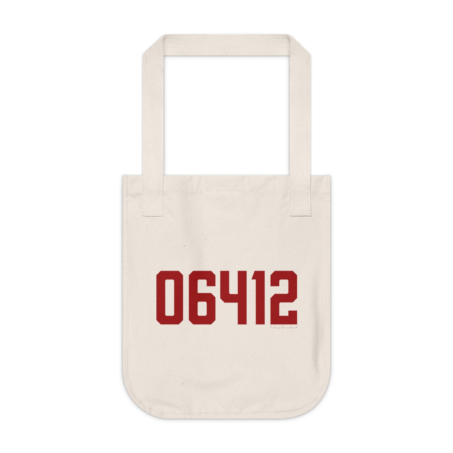 06412 Chester Connecticut Zip Code Organic Canvas Tote Bag