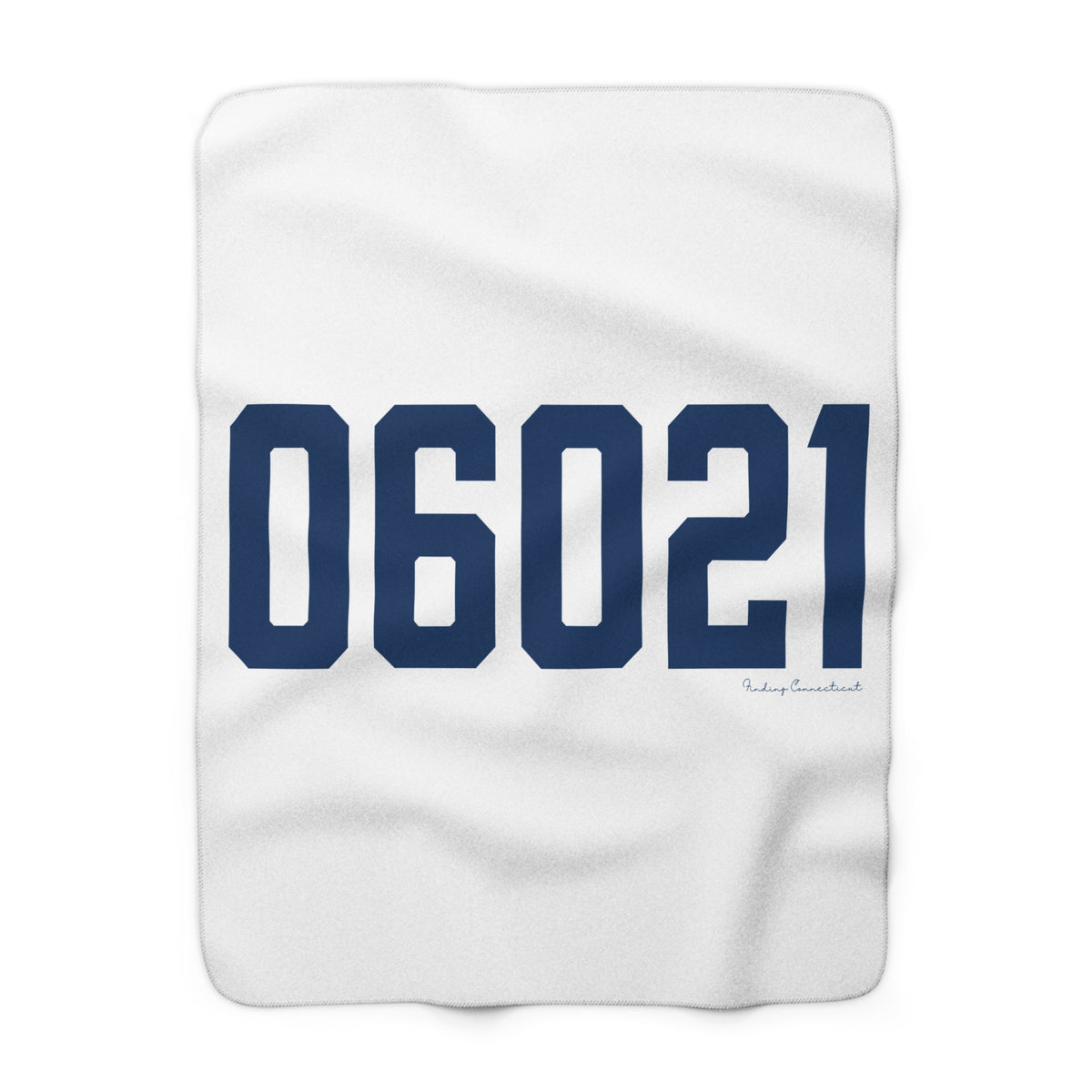 06021 Colebrook Connecticut Zip Code Sherpa Fleece Blanket