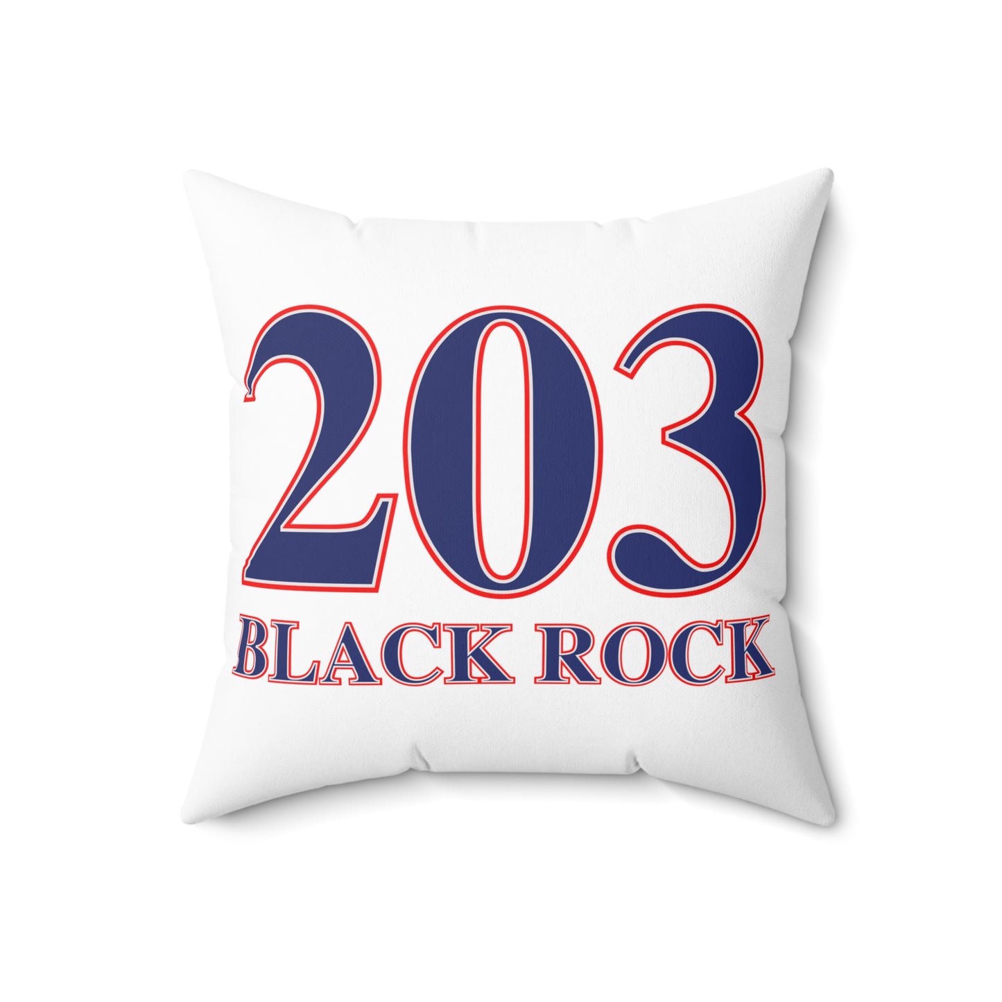 203 Black Rock Red White & Blue Spun Polyester Square Pillow