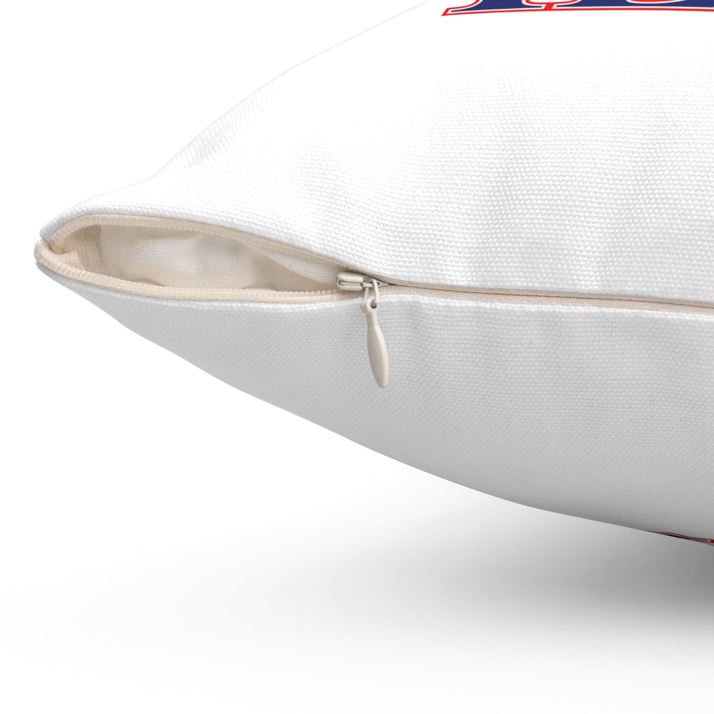203 Wilton Red White & Blue Spun Polyester Square Pillow