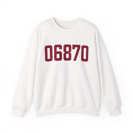 06870 - Greenwich Connecticut Zip Code Unisex Heavy Blend™ Crewneck Sweatshirt