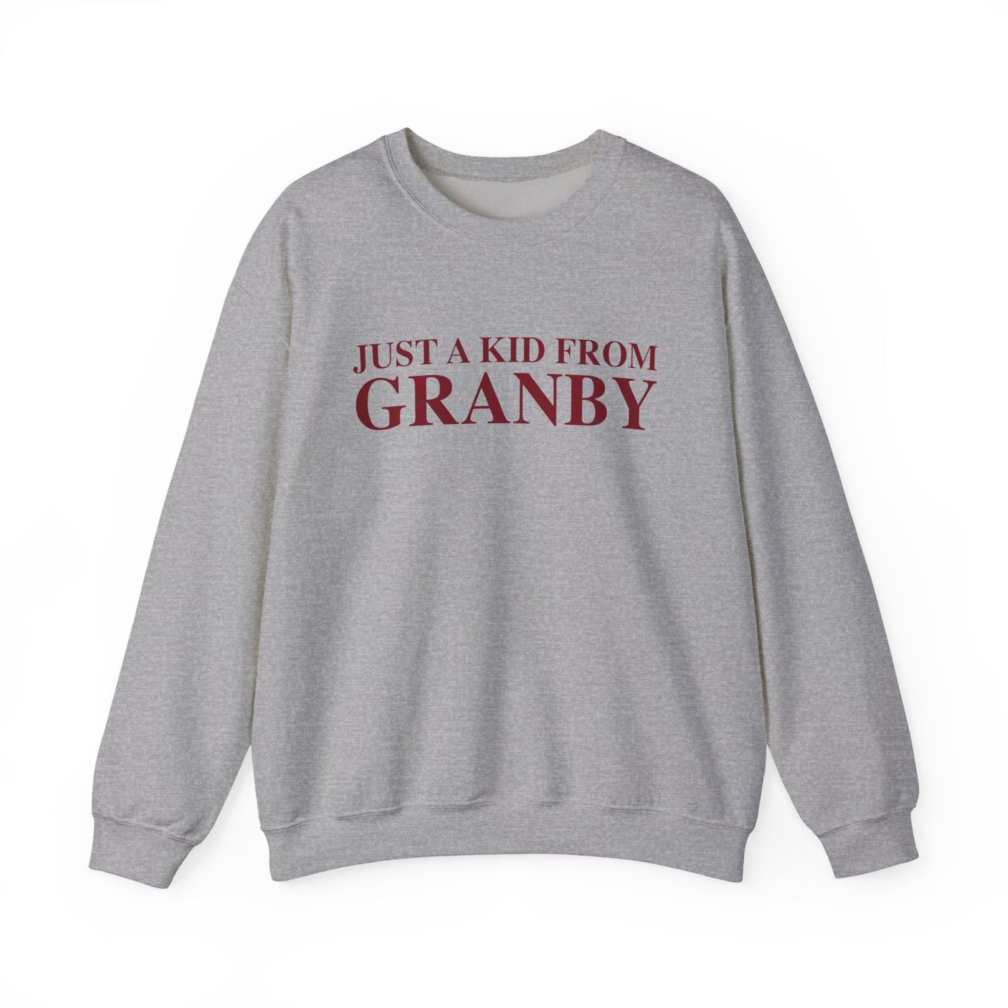 Just a kid from Granby Unisex Heavy Blend™ Crewneck Sweatshirt