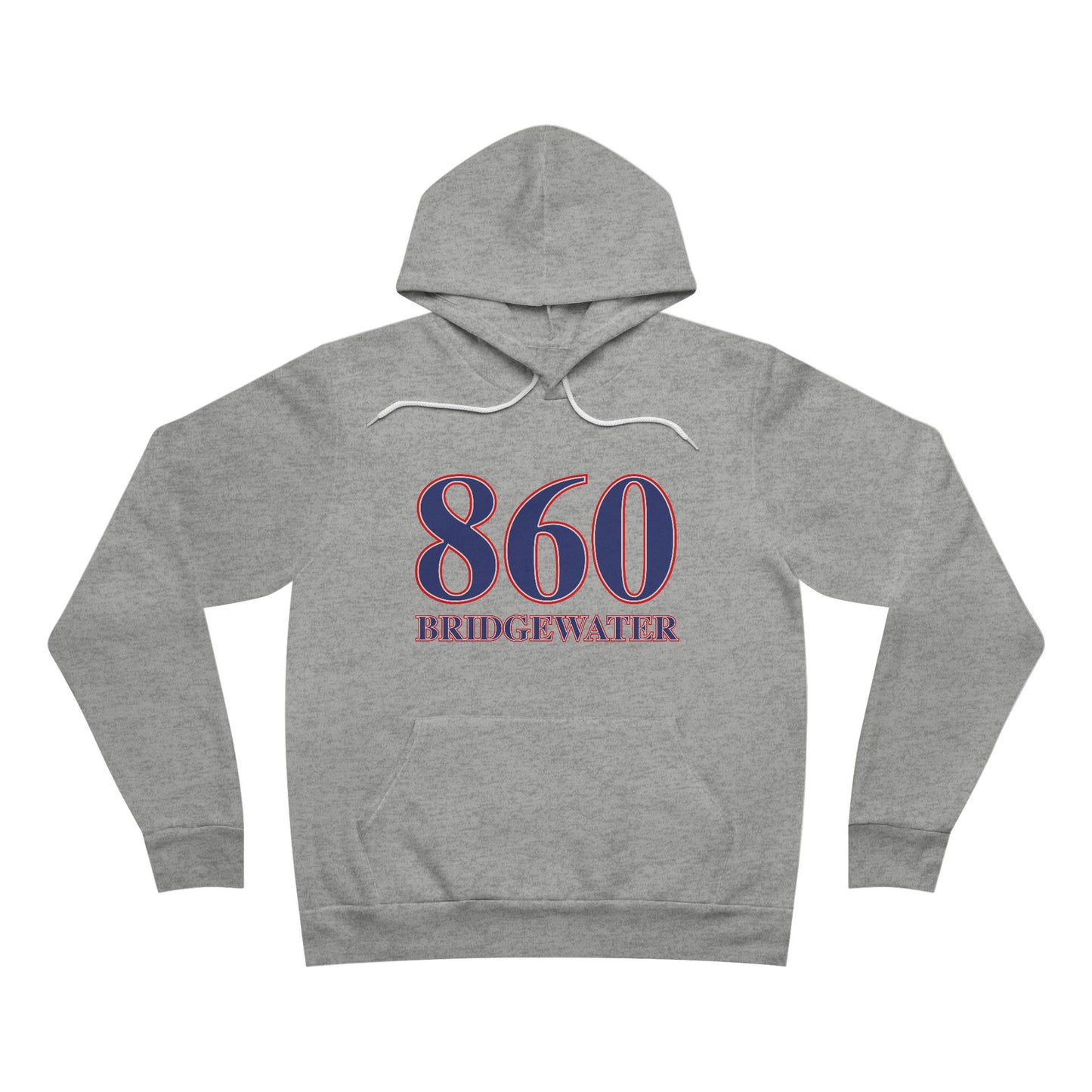 860 Bridgewater Red White & Blue Unisex Sponge Fleece Pullover Hoodie