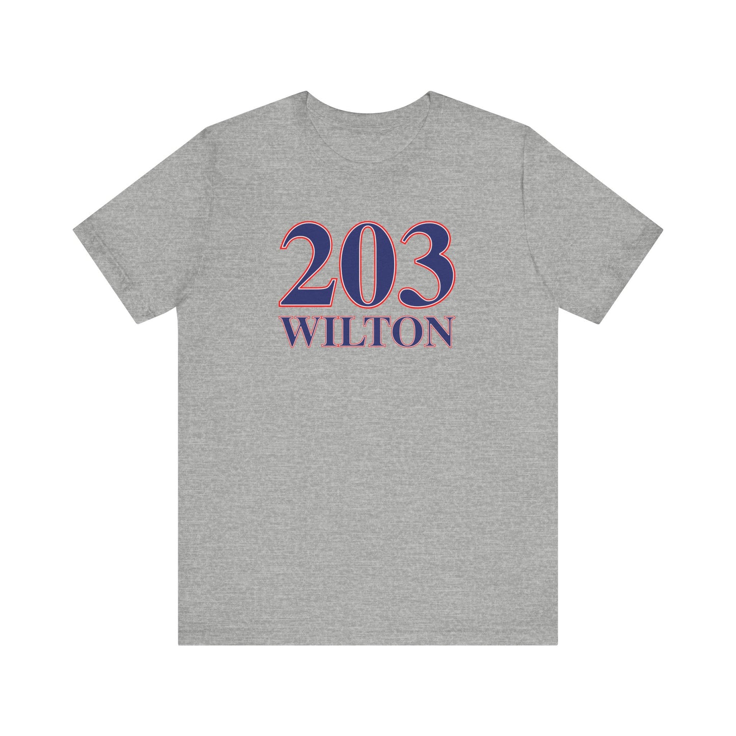 203 Wilton Red White & Blue Unisex Jersey Short Sleeve T-Shirt