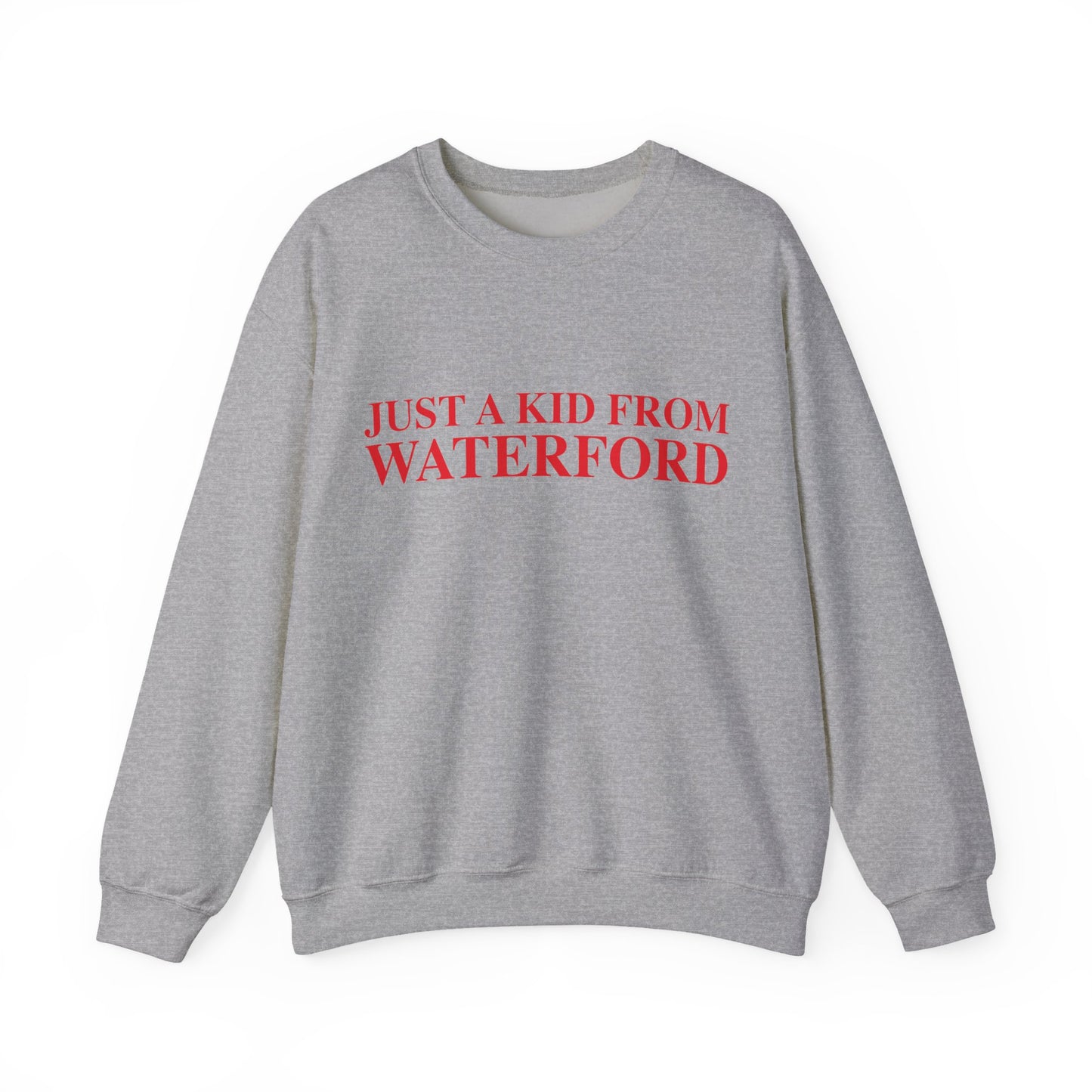 Just a kid from Waterford Unisex Heavy Blend™ Crewneck Sweatshirt