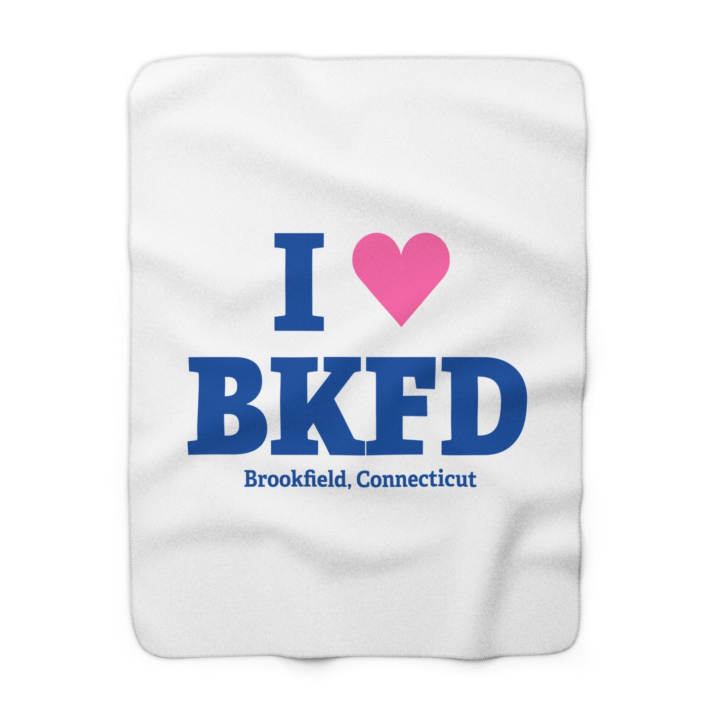 I Heart BKFD Sherpa Fleece Blanket