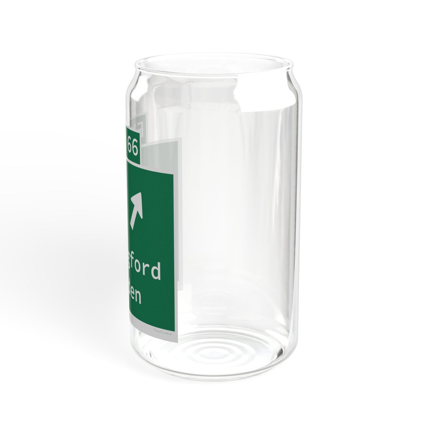 Vintage WCP Exit 66 Sign Sipper Glass, 16oz