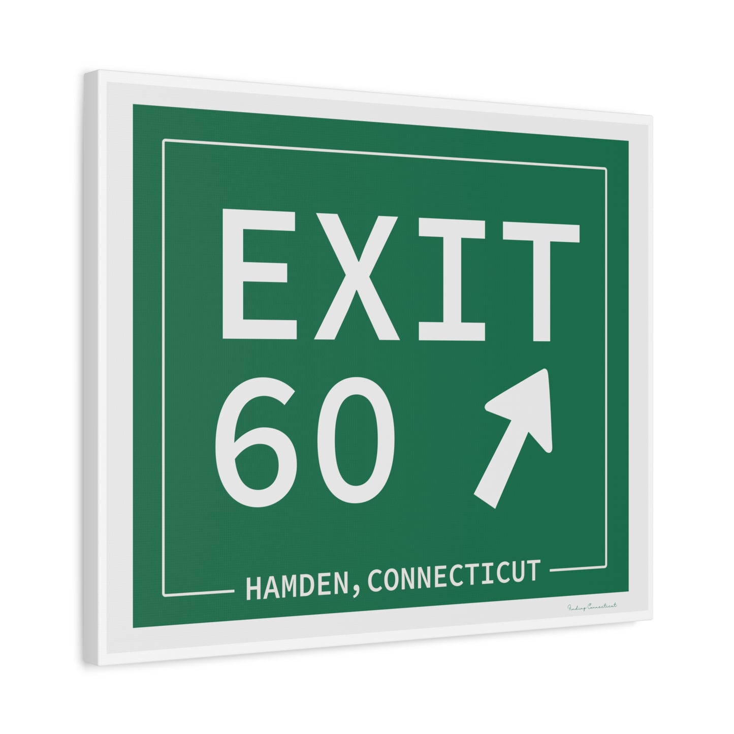Vintage Exit 60 WCP Sign Matte Canvas, Stretched, 1.25"