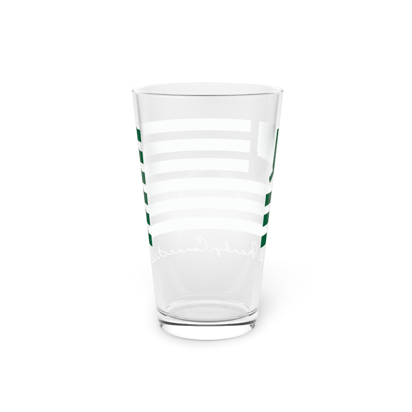 East Granby Connecticut St. Patrick’s Day Flag Pint Glass, 16oz