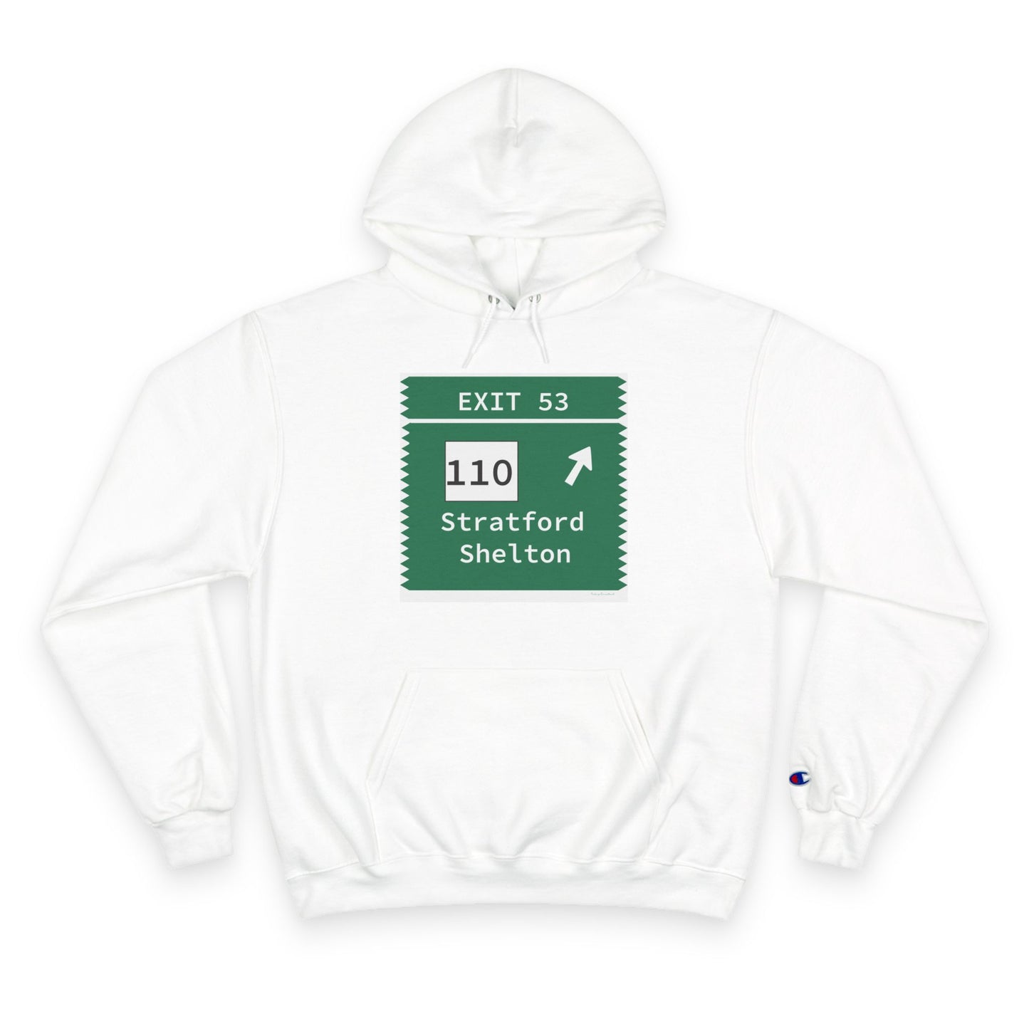 Vintage Merritt Parkway Exit 53 Sign Champion Hoodie