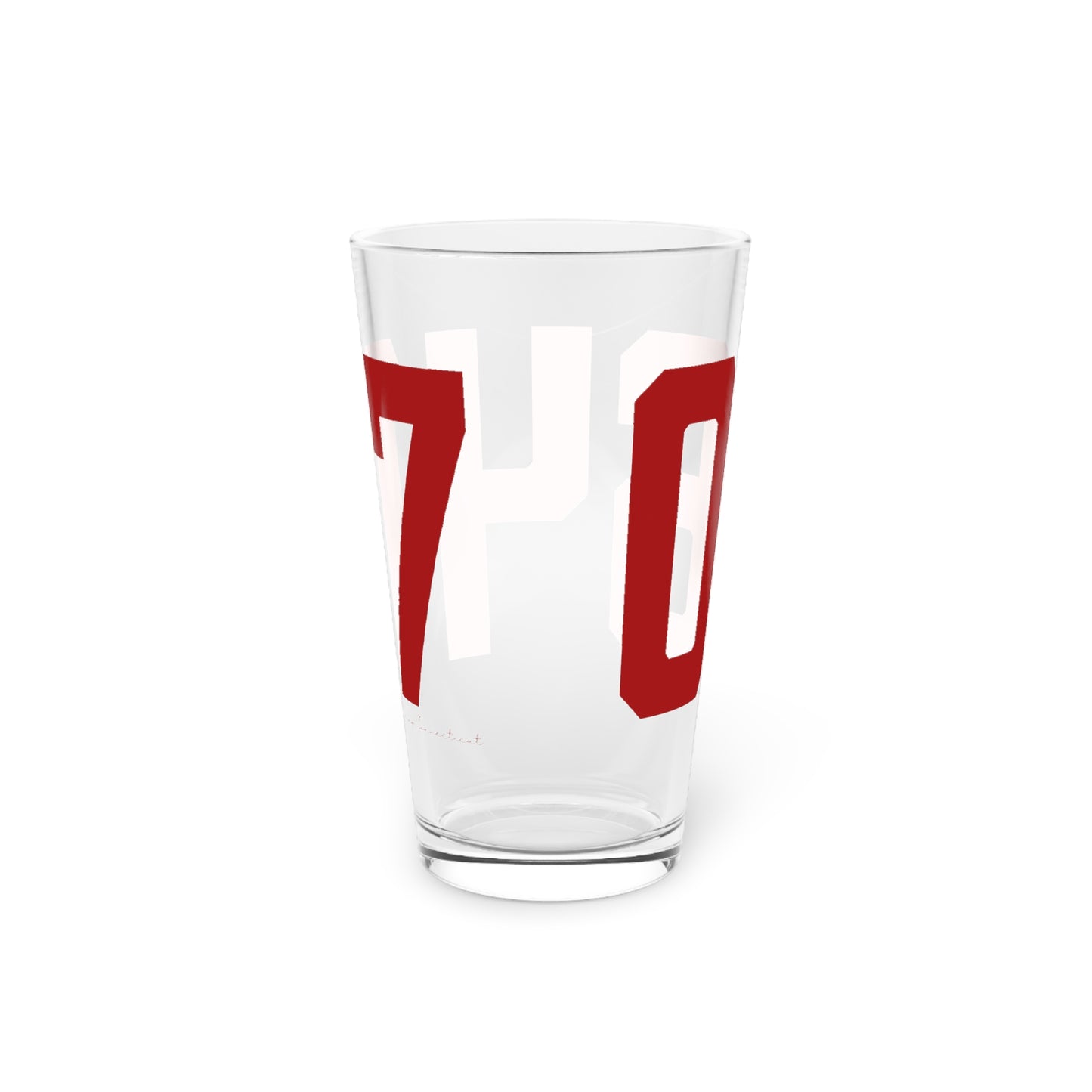 06417 Deep River Connecticut Zip Code Pint Glass, 16oz