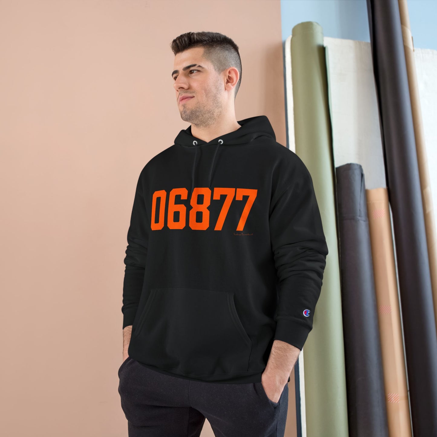 06877 Ridgefield Connecticut Zip Code Champion Hoodie Sweatshirts