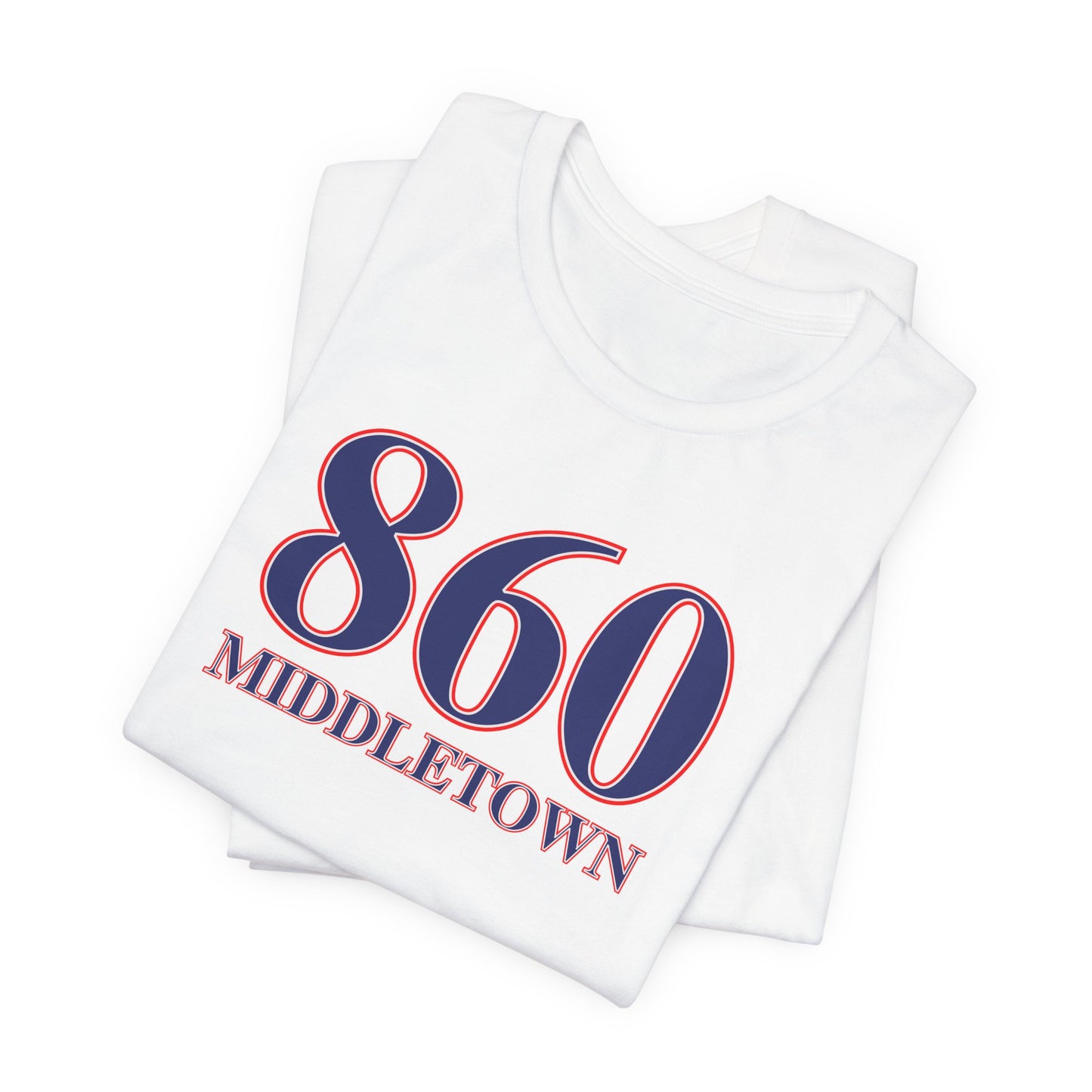 860 Middletown Red White & Blue Unisex Jersey Short Sleeve T-Shirt