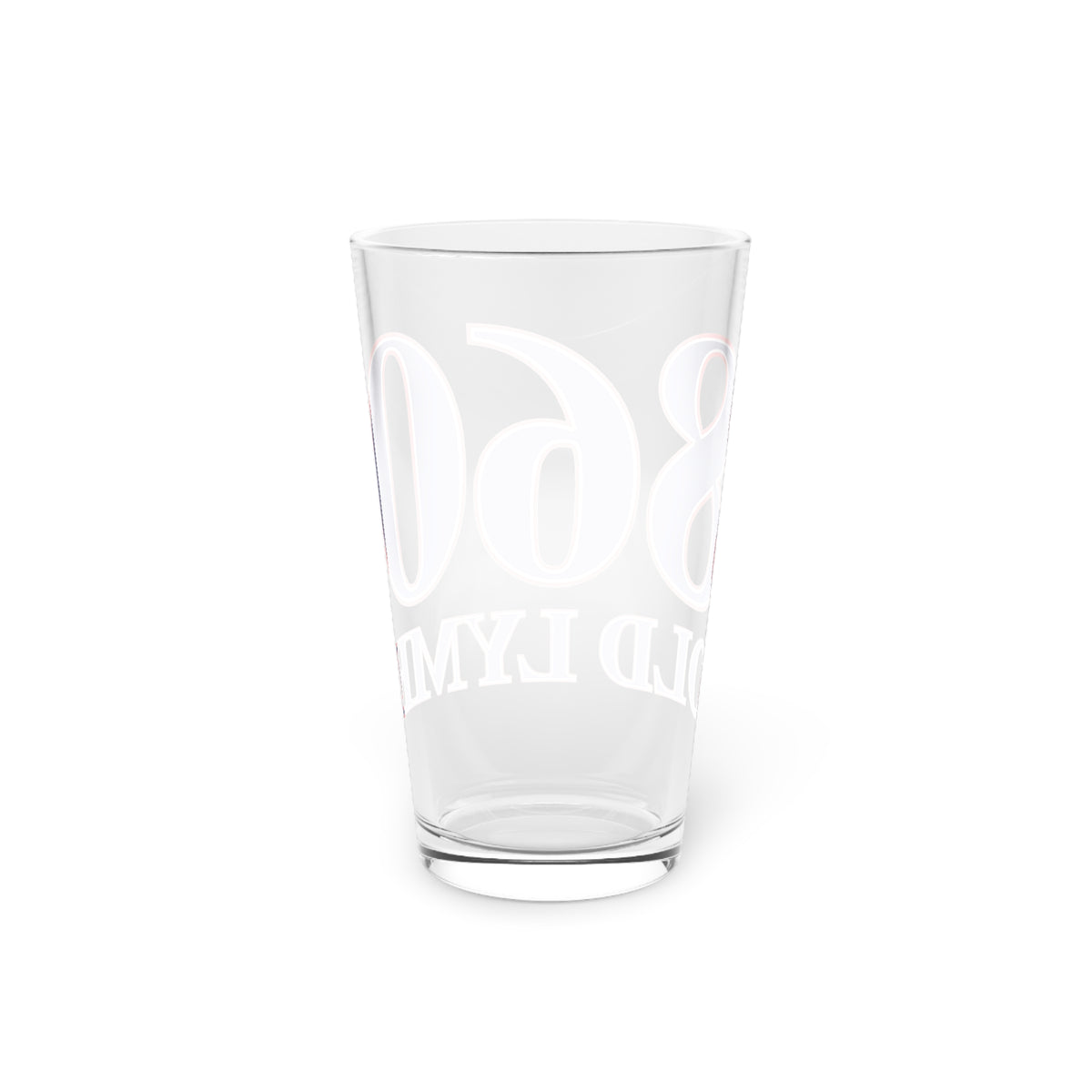 860 Old Lyme Red, White & BluePint Glass, 16oz
