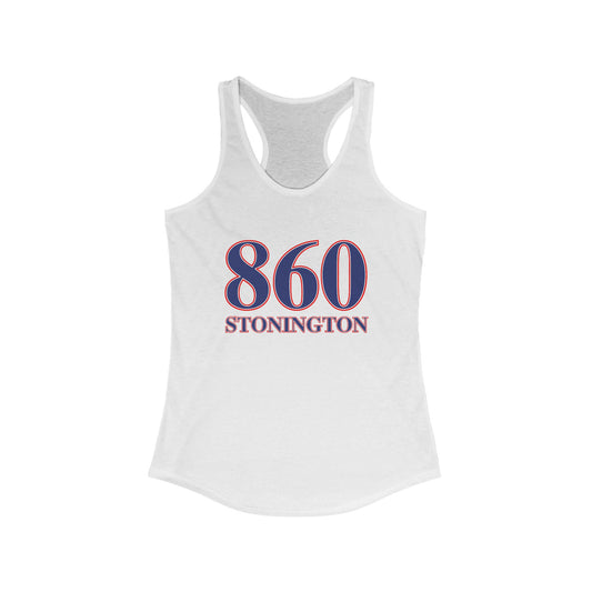 860 Stonington Red White & Blue Women's Ideal Racerback Tank Top