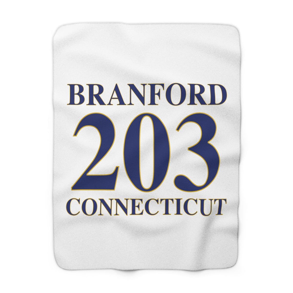 Branford 203 Connecticut Sherpa Fleece Blanket