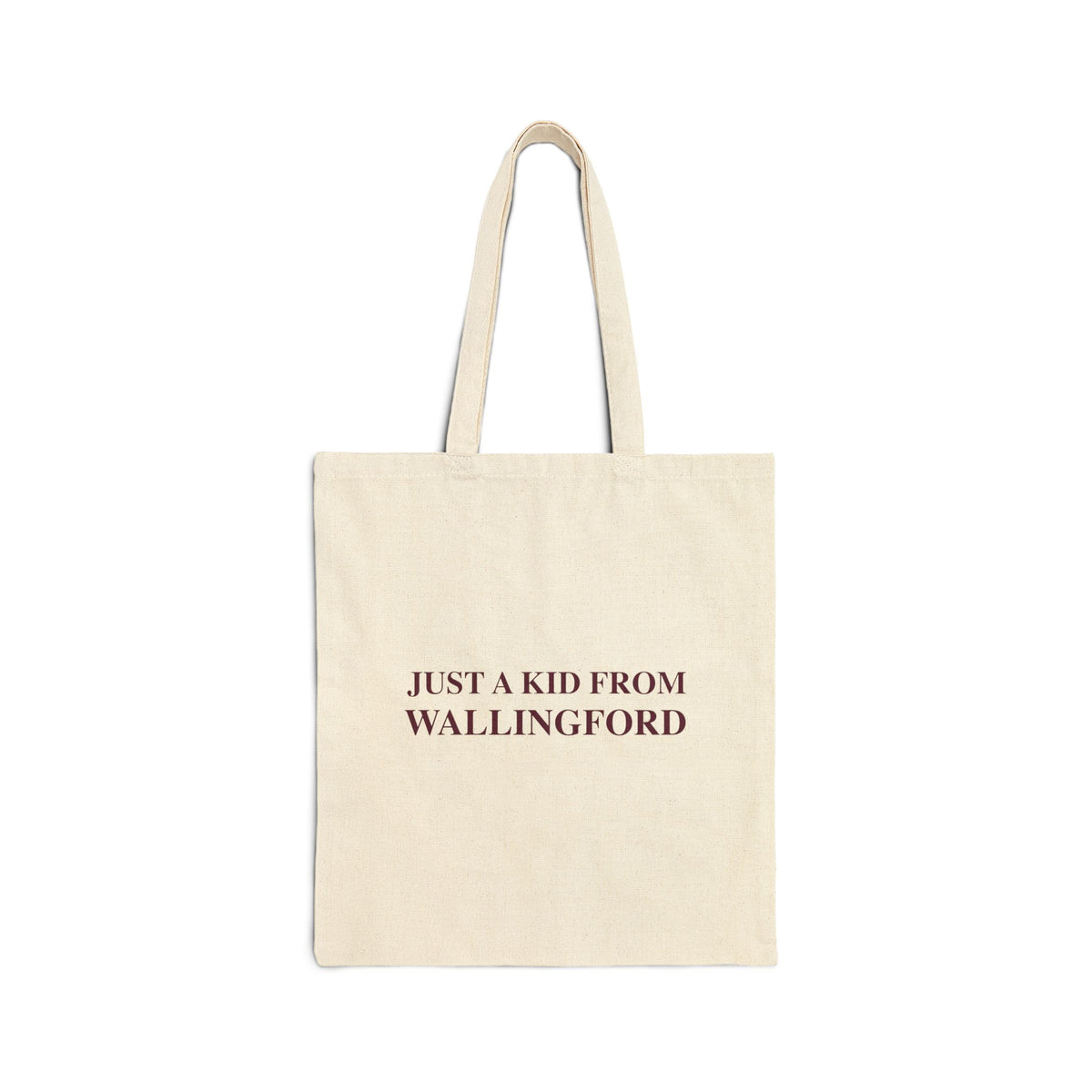Just a kid from Wallingford Cotton Canvas Tote Bag