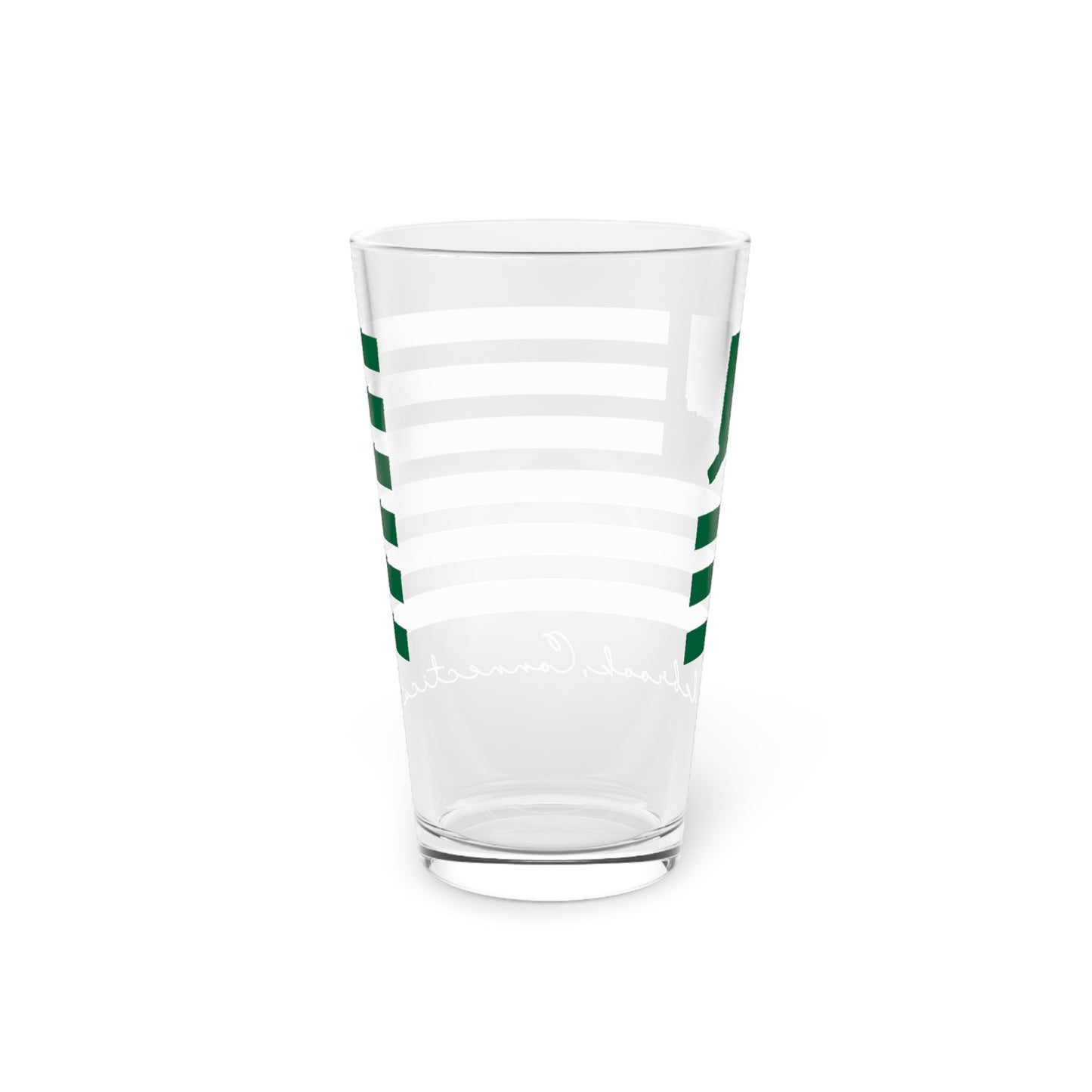 Colebrook Connecticut St. Patrick’s Day Flag Pint Glass, 16oz