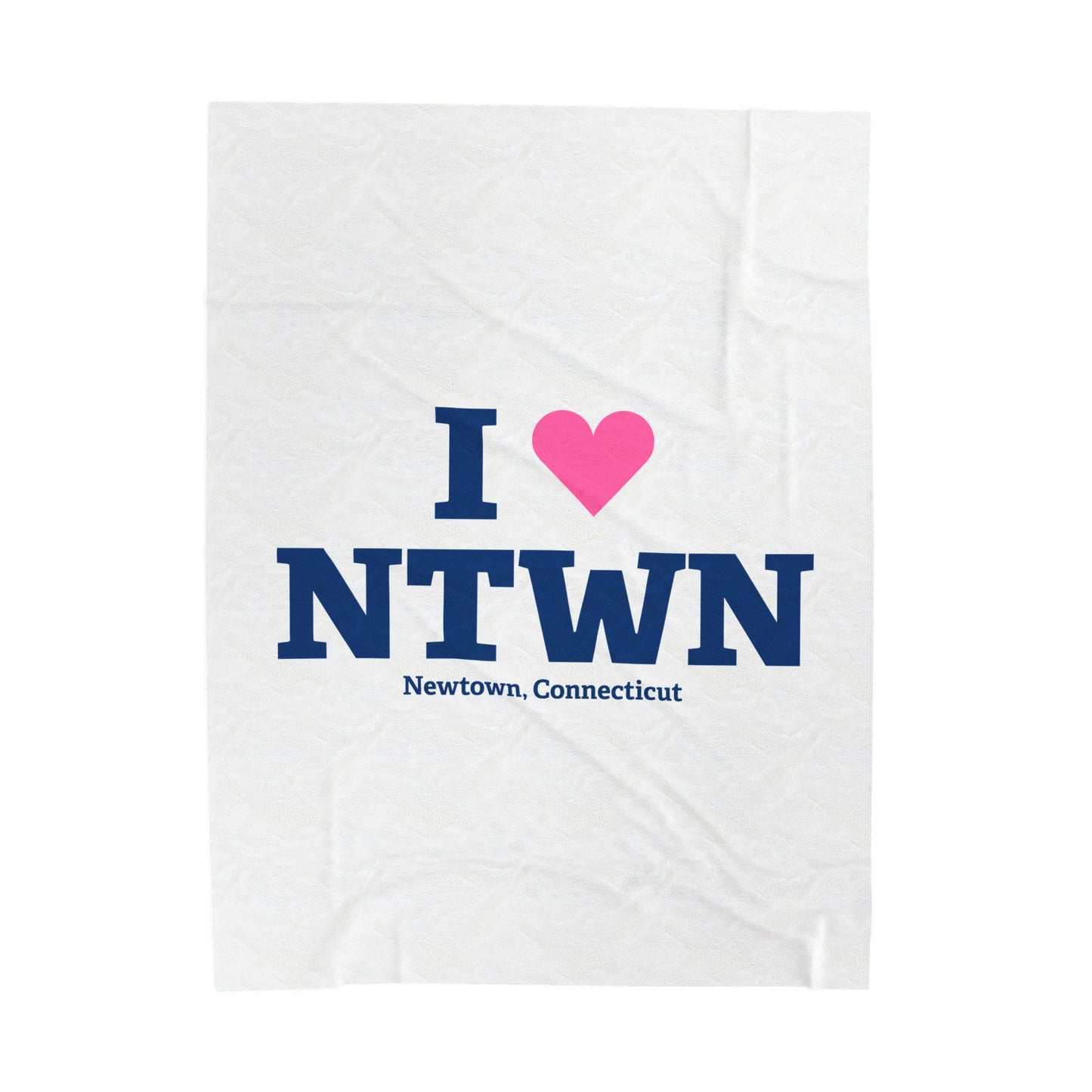 I Heart NTWN Velveteen Plush Blanket