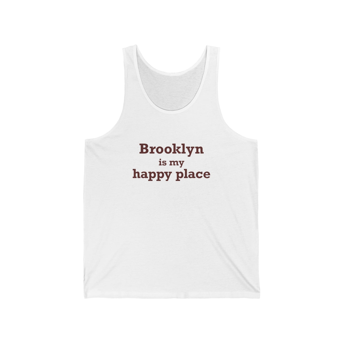 Brooklyn is My Happy Place Unisex Jersey Tank Top