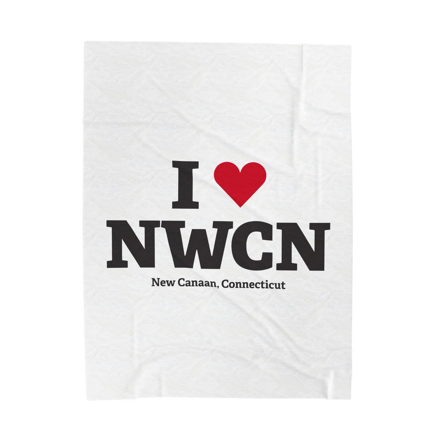 I Heart NWCN Velveteen Plush Blanket