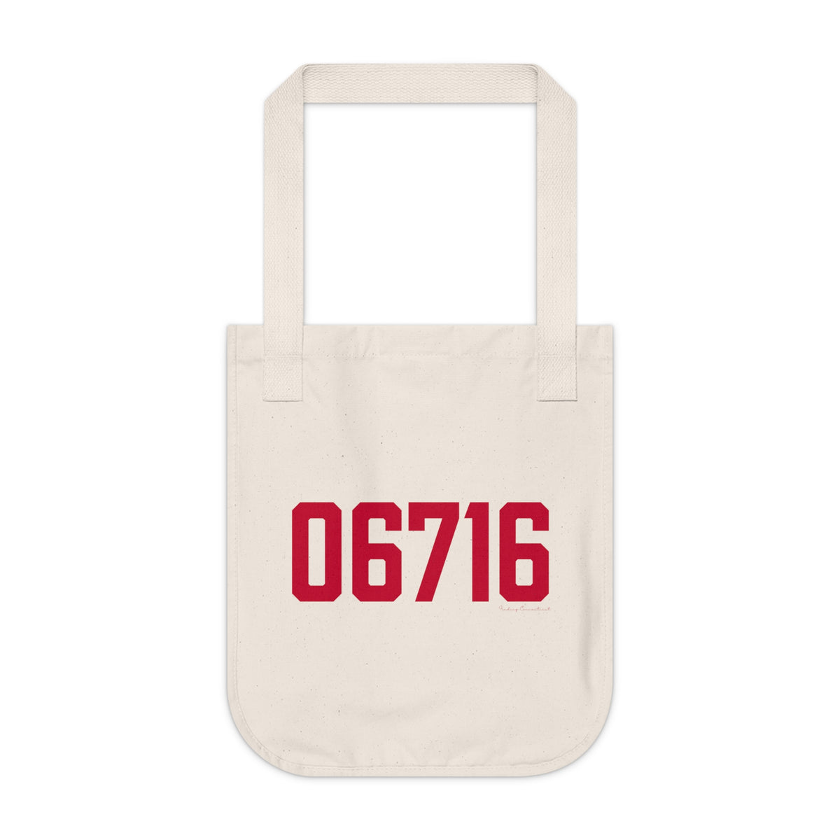 06716 Wolcott Connecticut Zip Code Organic Canvas Tote Bag