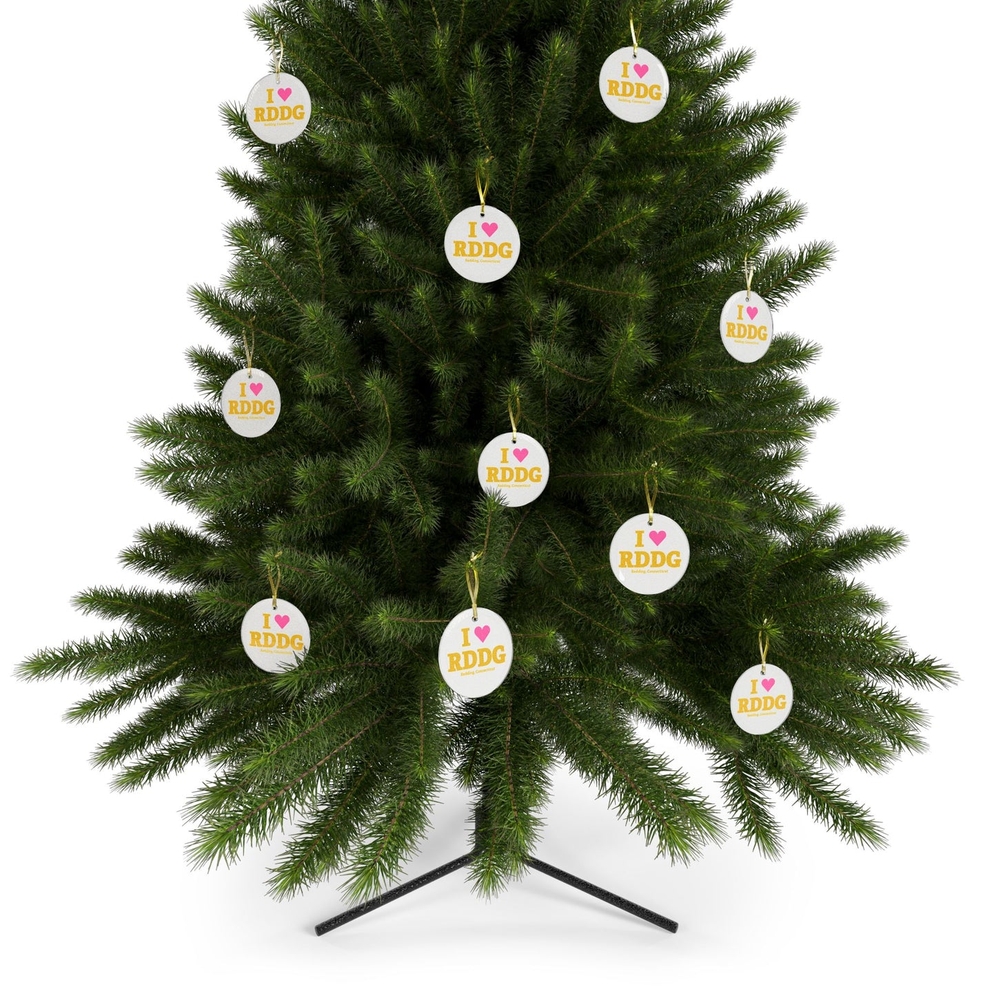 I Heart RDDG Glass Ornaments
