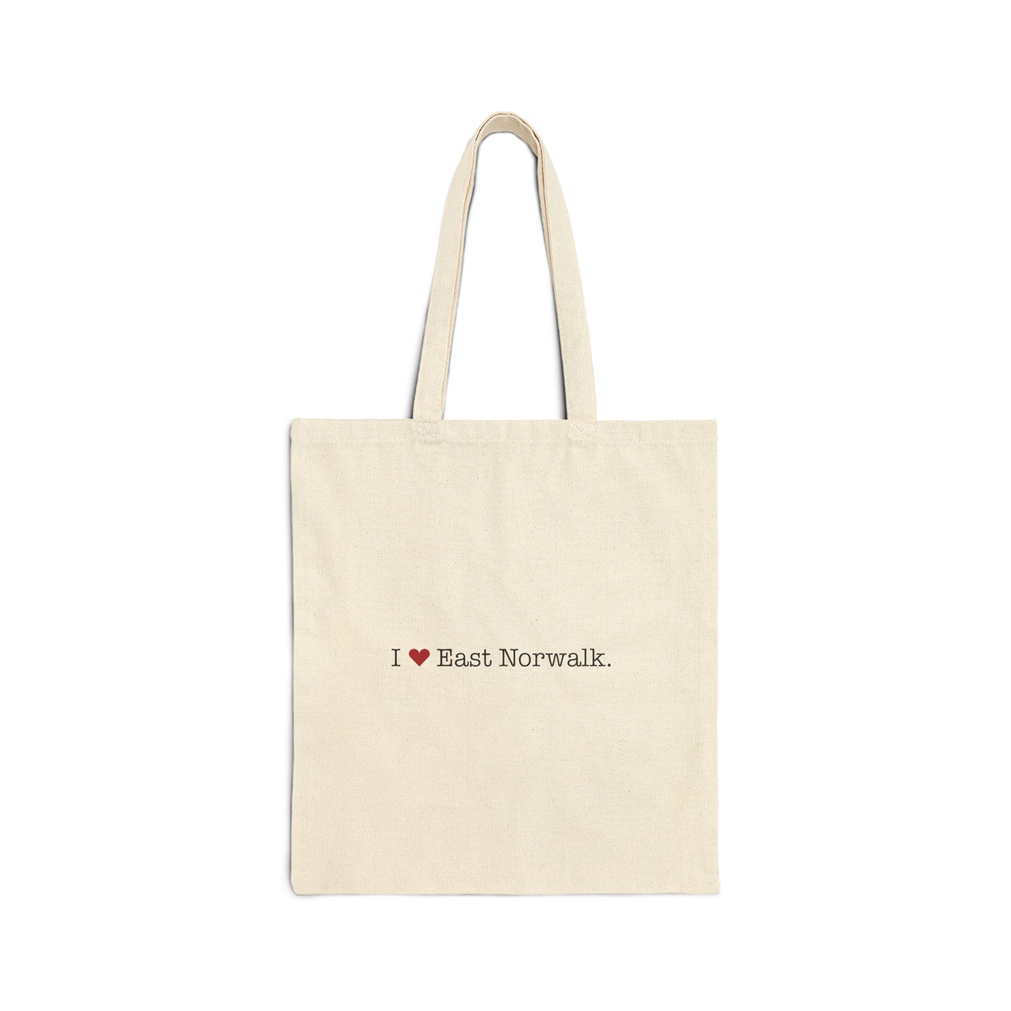 I Heart East Norwalk. Cotton Canvas Tote Bag