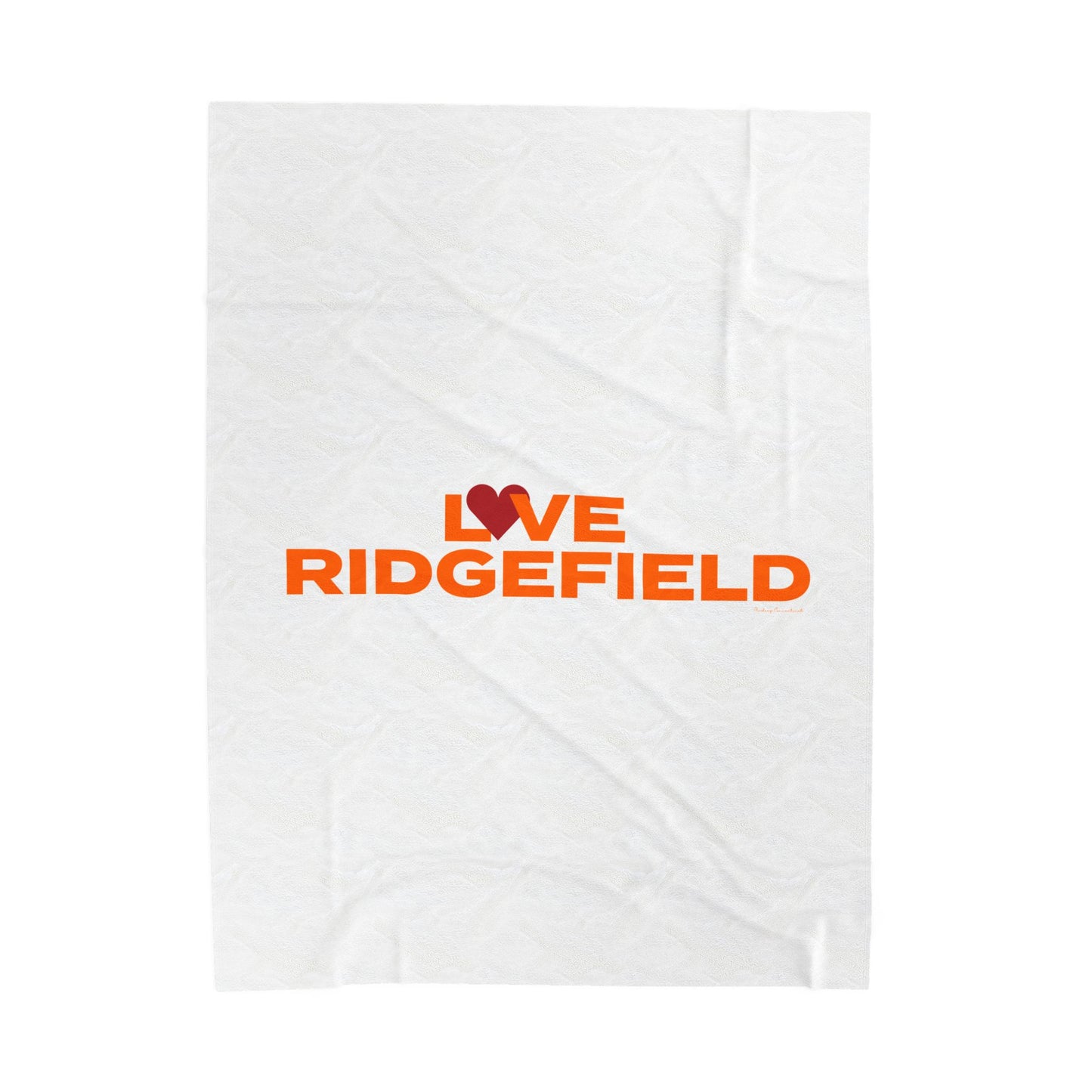 Love Ridgefield Velveteen Plush Blanket