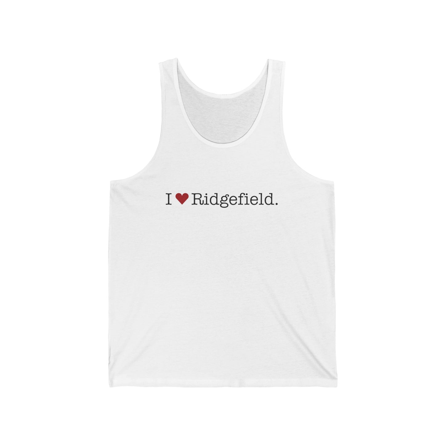 I Heart Ridgefield. Unisex Jersey Tank Top