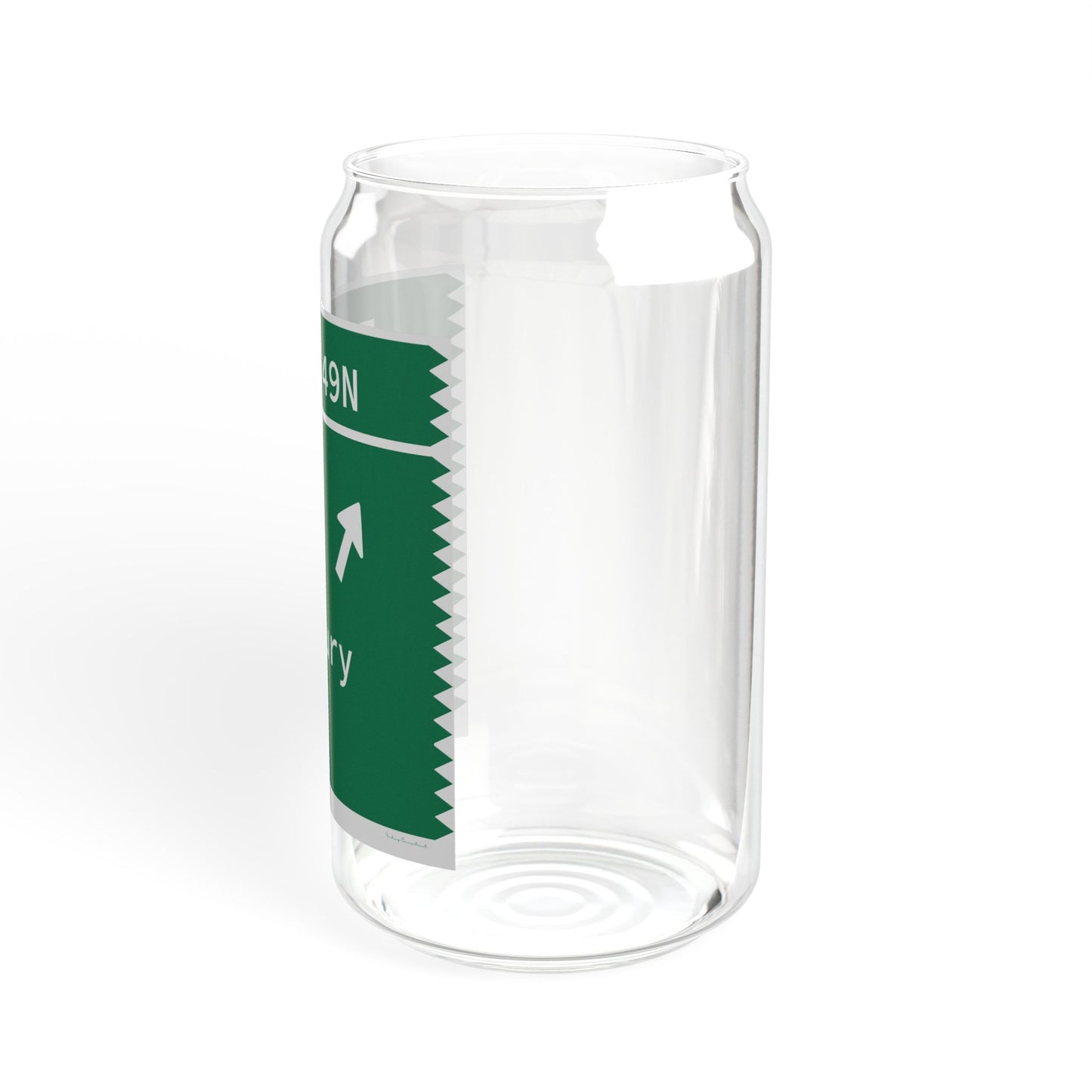 Vintage Merritt Parkway Exit 49N Sign Sipper Glass, 16oz