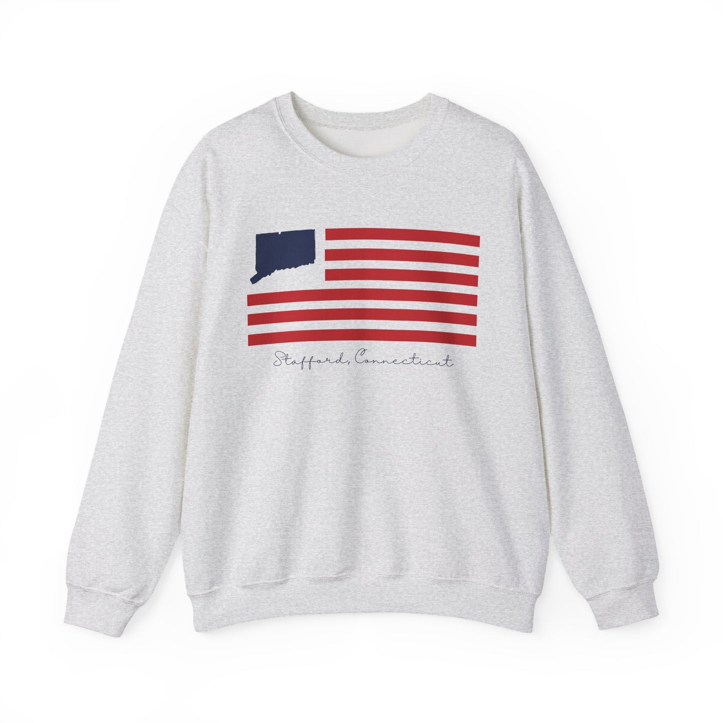 Stafford Connecticut Flag Unisex Heavy Blend™ Crewneck Sweatshirt