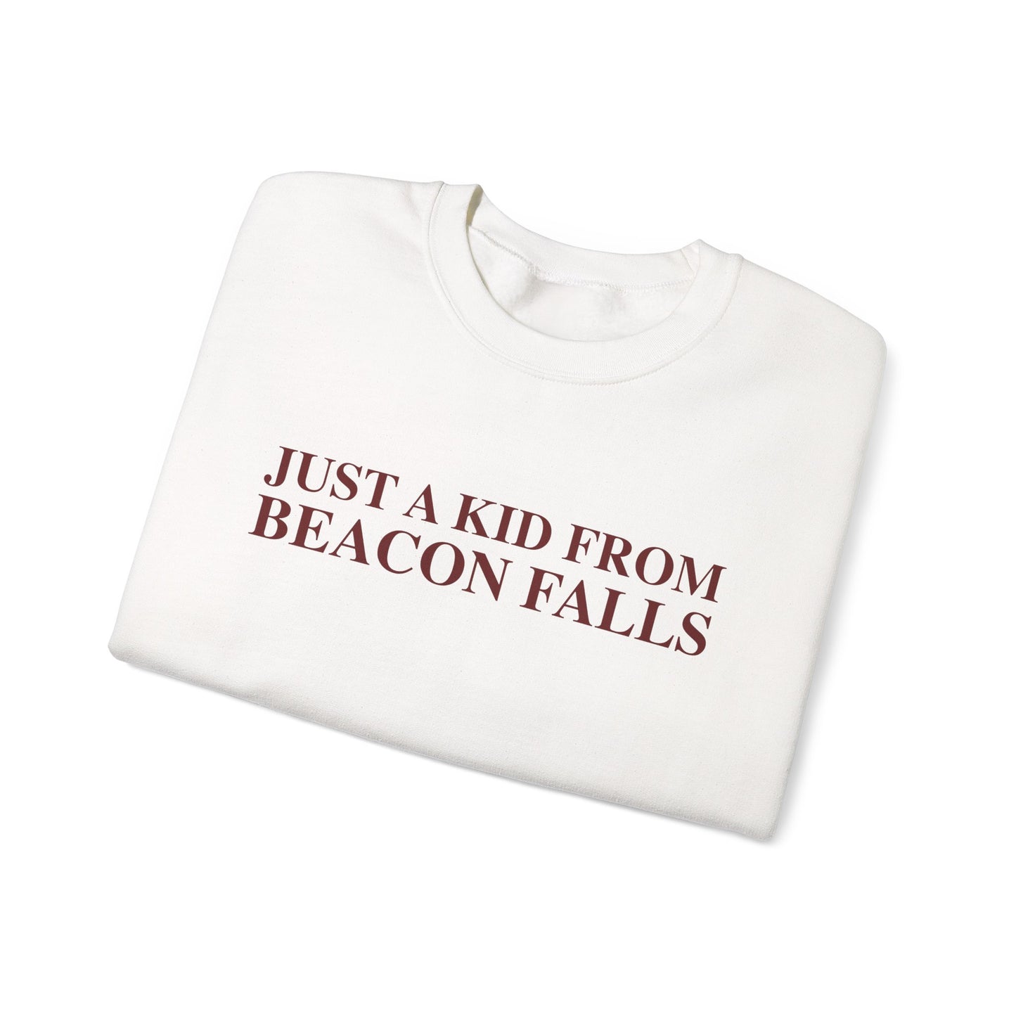 Just a kid from Beacon Falls Unisex Heavy Blend™ Crewneck Sweatshirt