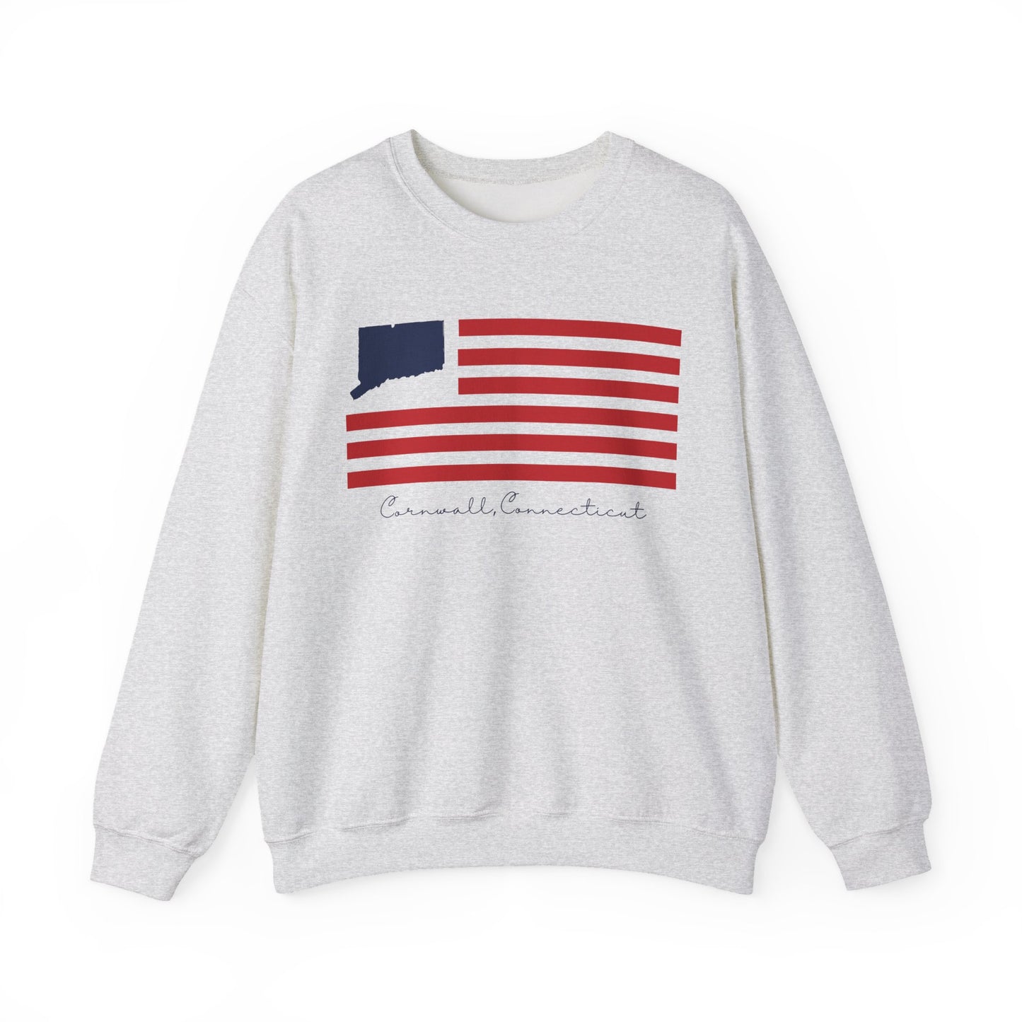 Cornwall Connecticut Flag Unisex Heavy Blend™ Crewneck Sweatshirt