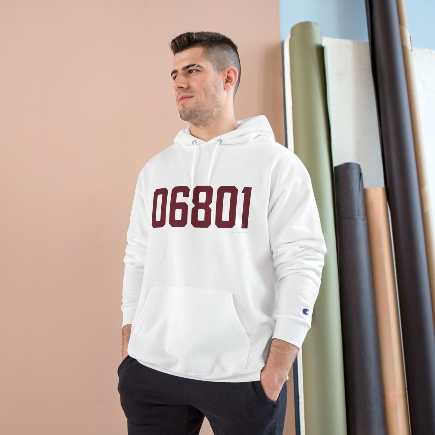 06801 Bethel Connecticut Zip Code Champion Hoodie