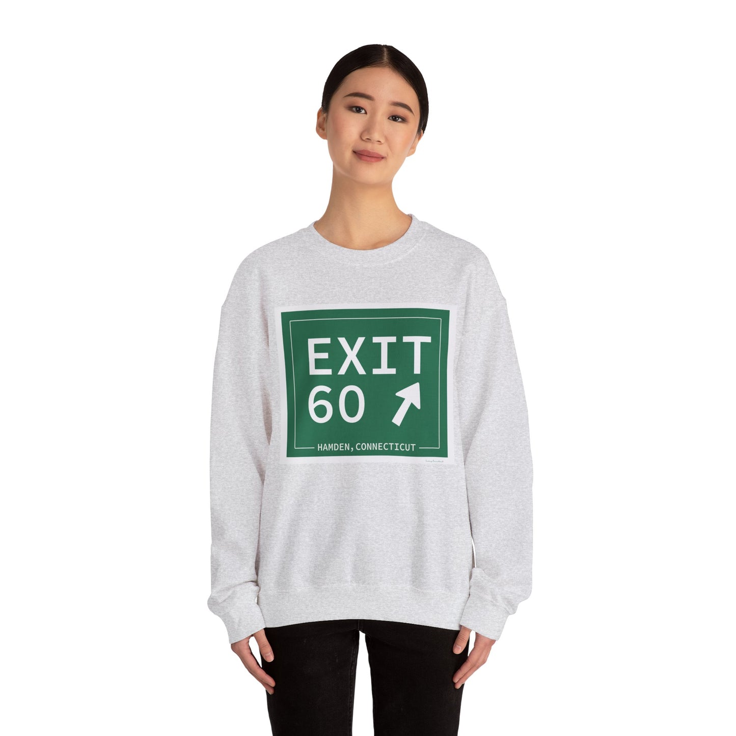 Vintage Exit 60 WCP Sign Unisex Heavy Blend™ Crewneck Sweatshirt
