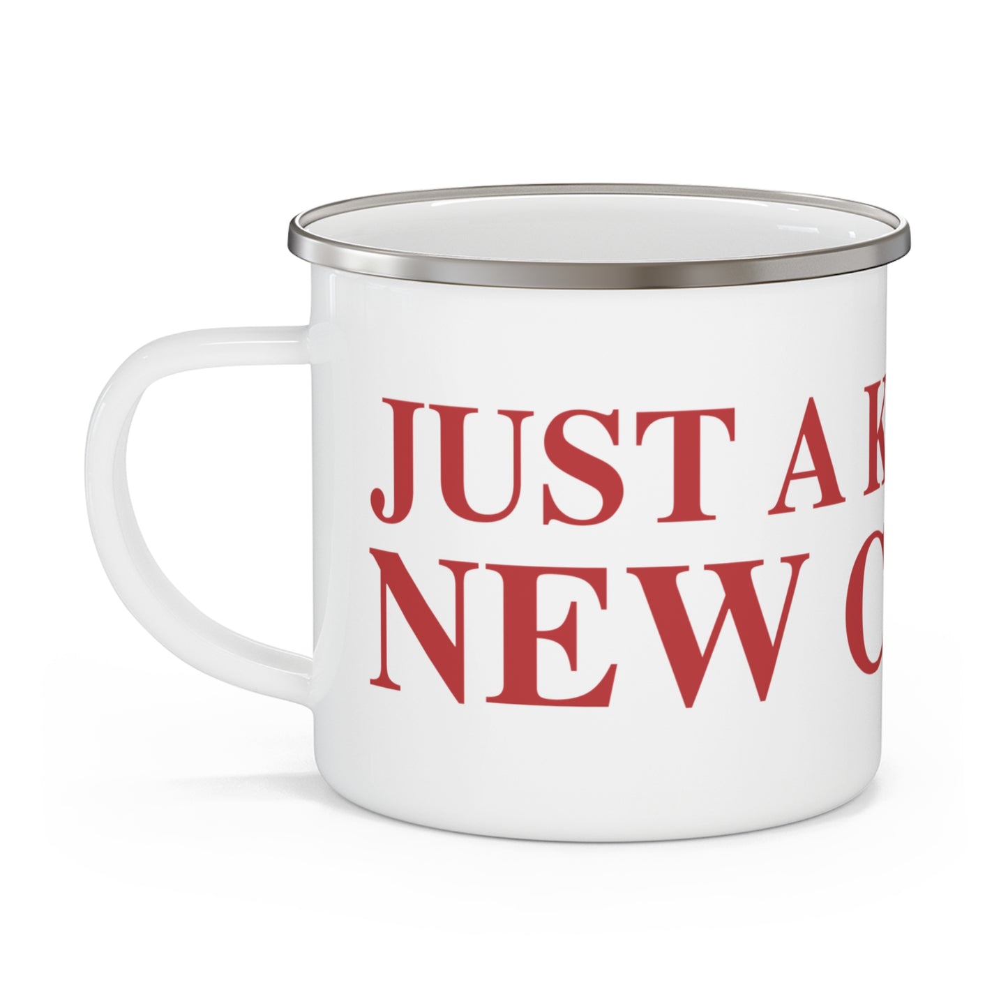 Just a kid from New Canaan Enamel Camping Mug