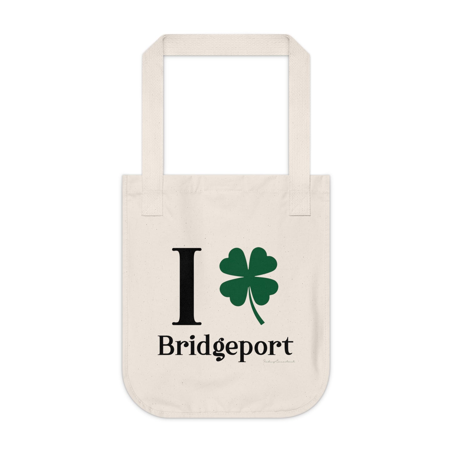 I Clover Bridgeport Organic Canvas Tote Bag