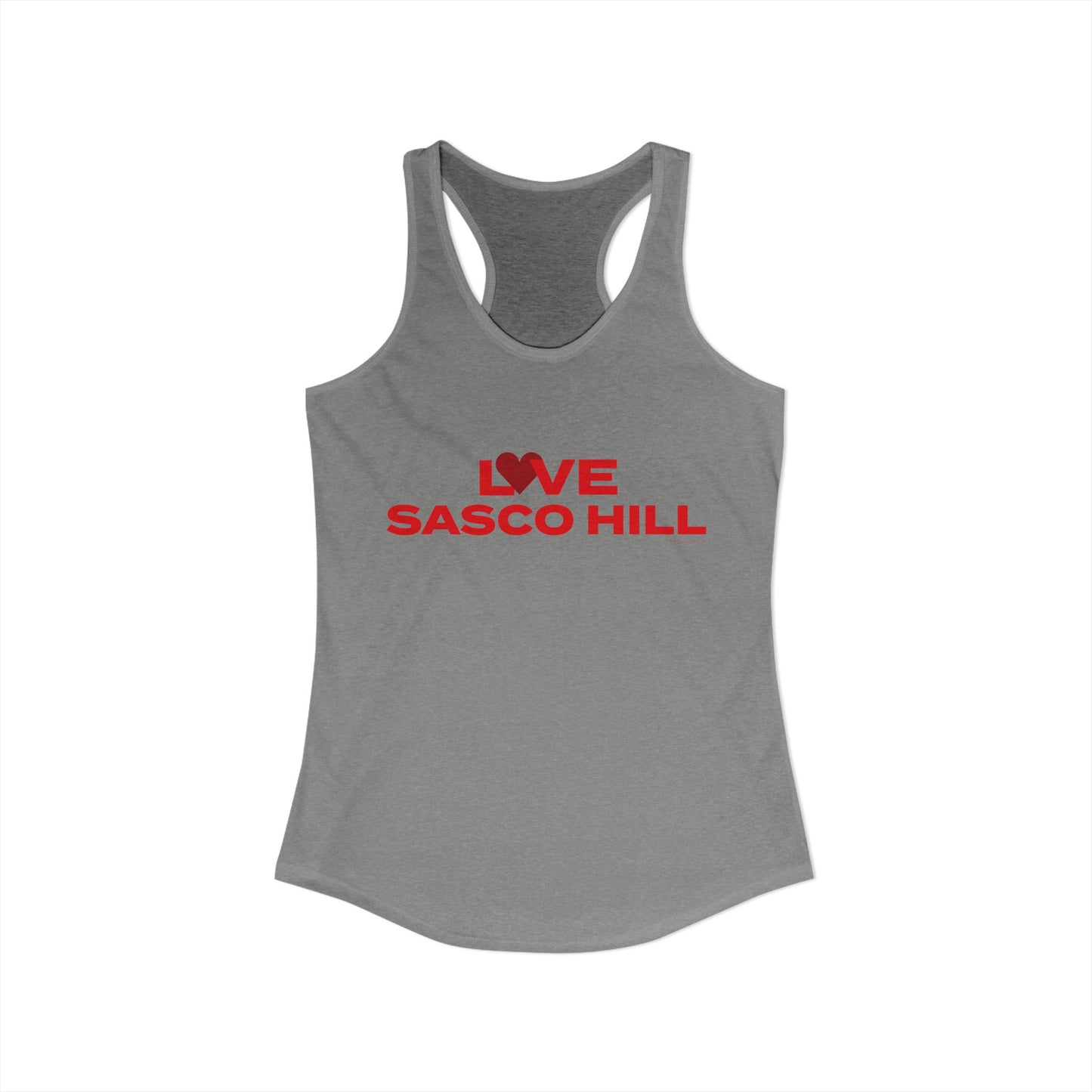 Love Sasco Hill Women's Ideal Racerback Tank Top