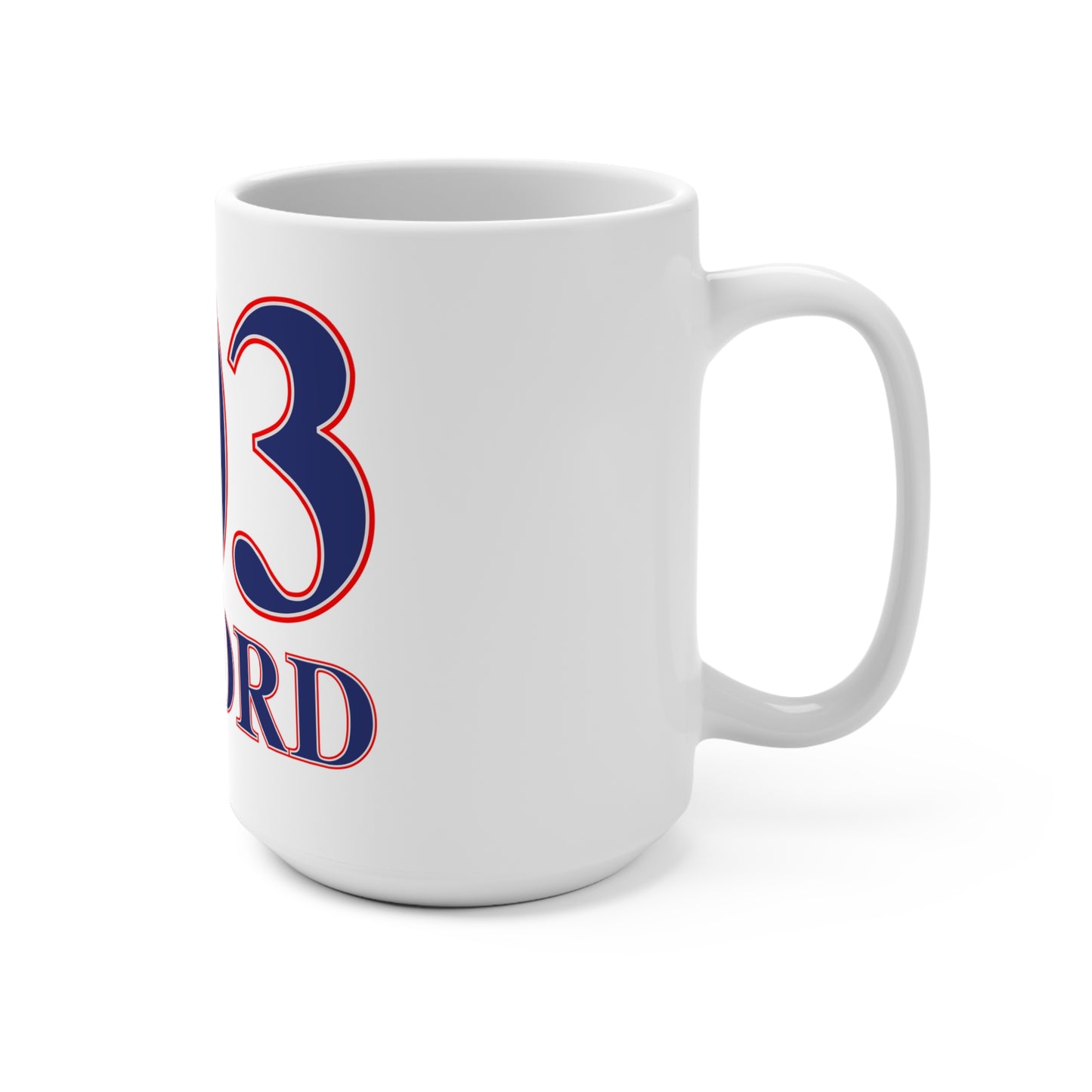 203 Oxford Red White & Blue Mug 15oz