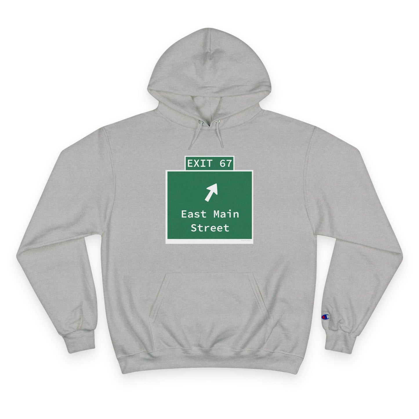 Vintage WCP Exit 67 Sign Champion Hoodie