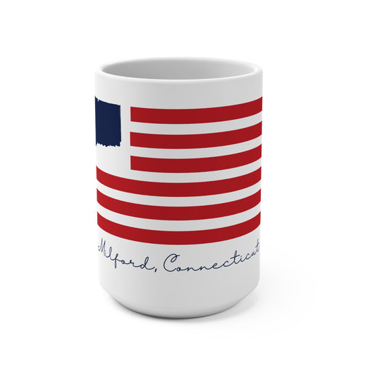 Milford Connecticut Flag Mug 15oz