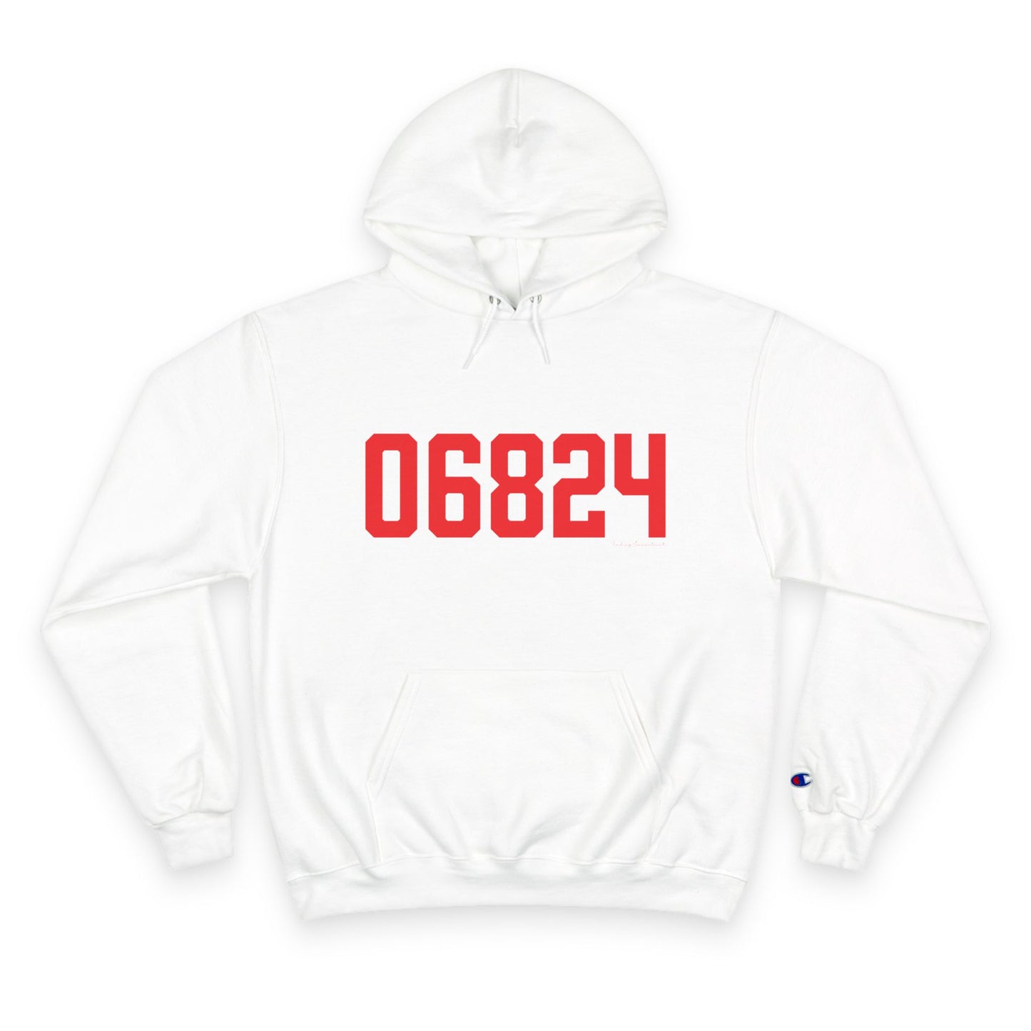 06824 Fairfield Connecticut Zip Code Champion Hoodie Sweatshirt