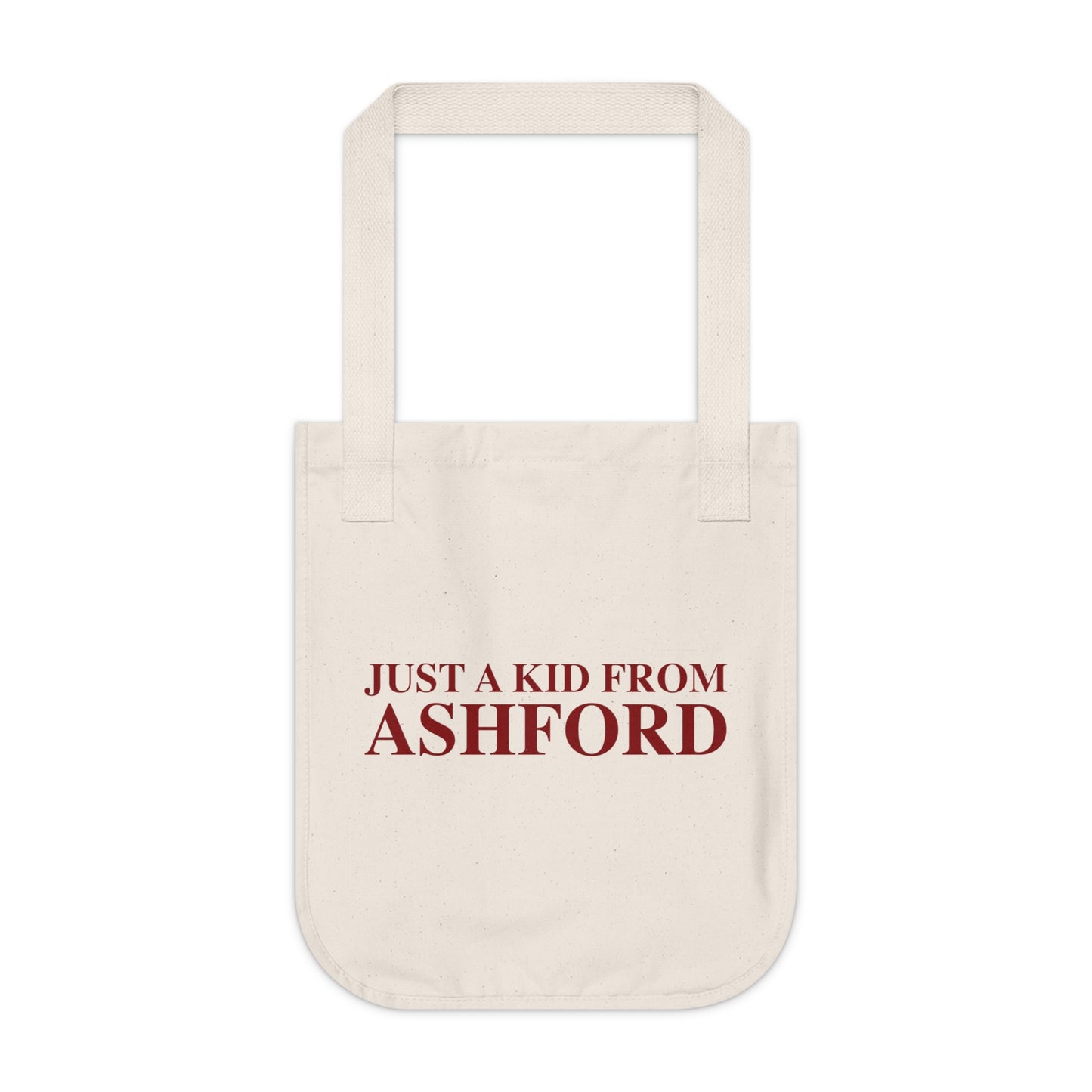 Just a kid from Ashford Organic Canvas Tote Bag